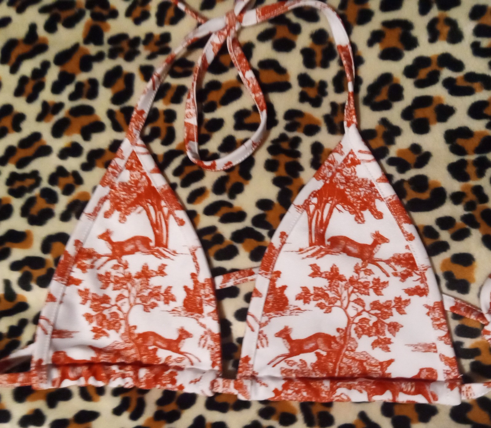 Gallery image 1 for Wildlife Print String Bikini , XSmall/Small
