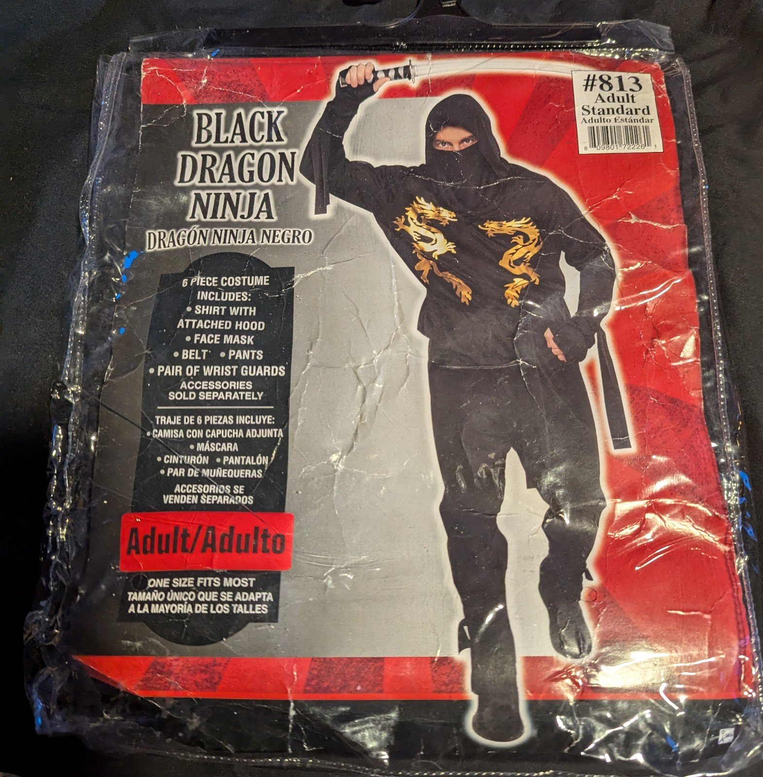 Costumes USA Black Dragon Ninja Adult Costume