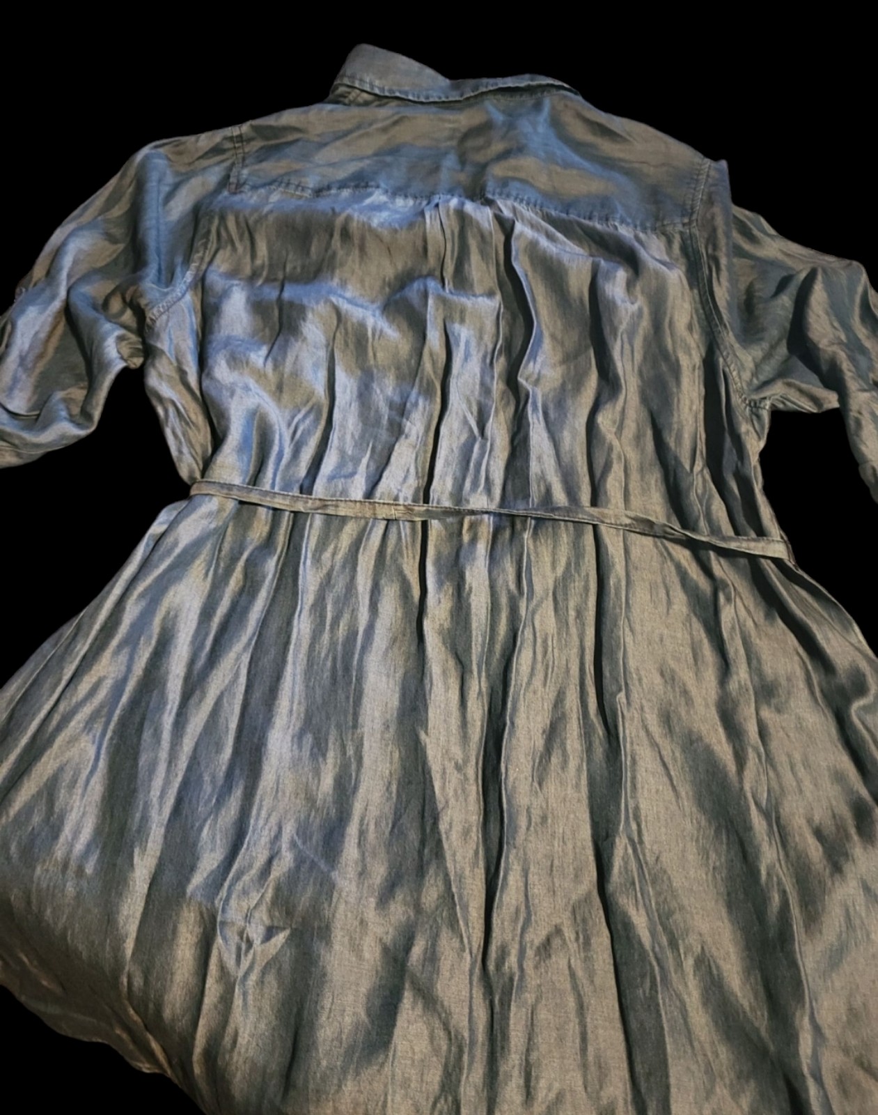 Gallery image 1 for Ava & Viv Plus Size Chambray Shirtdress