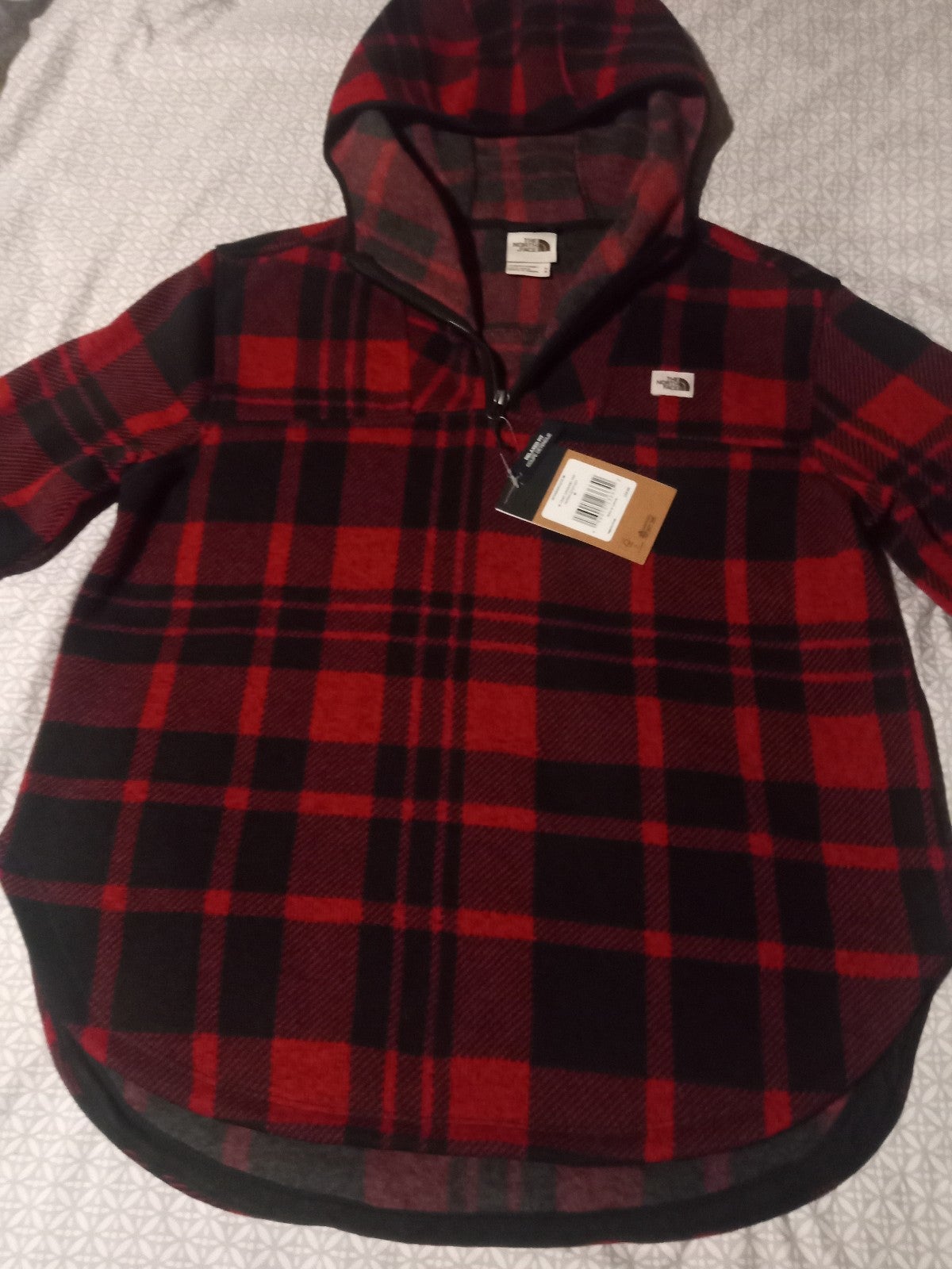 Gallery image 1 for The North Face 1/4 Zip Hooded Fleece, Medium