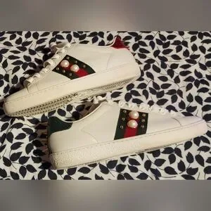 Gallery image 1 for Gucci Ace Studded Leather Sneaker, 37/6.5