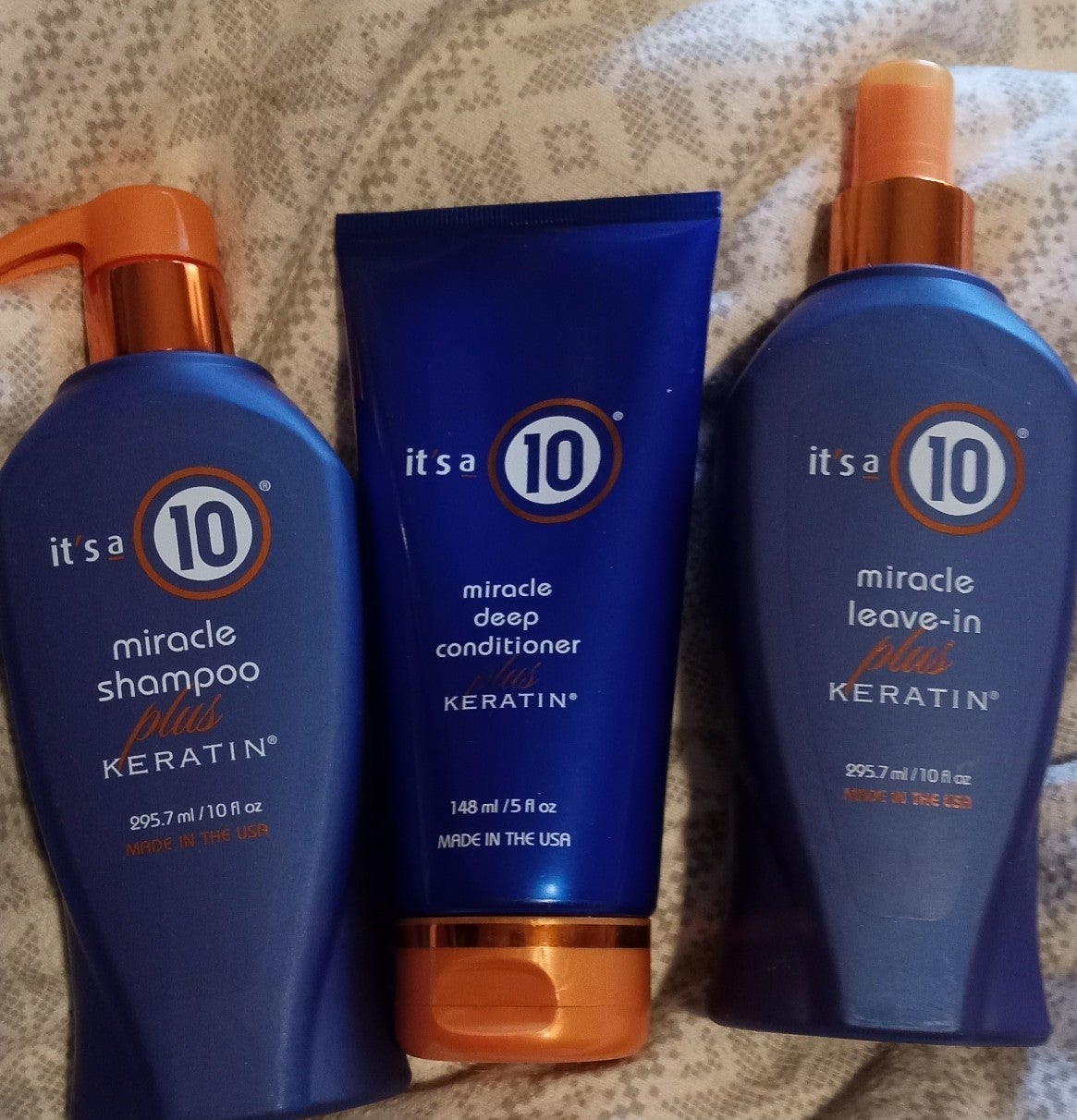 "It's a 10" Miracle plus KERATIN Trio