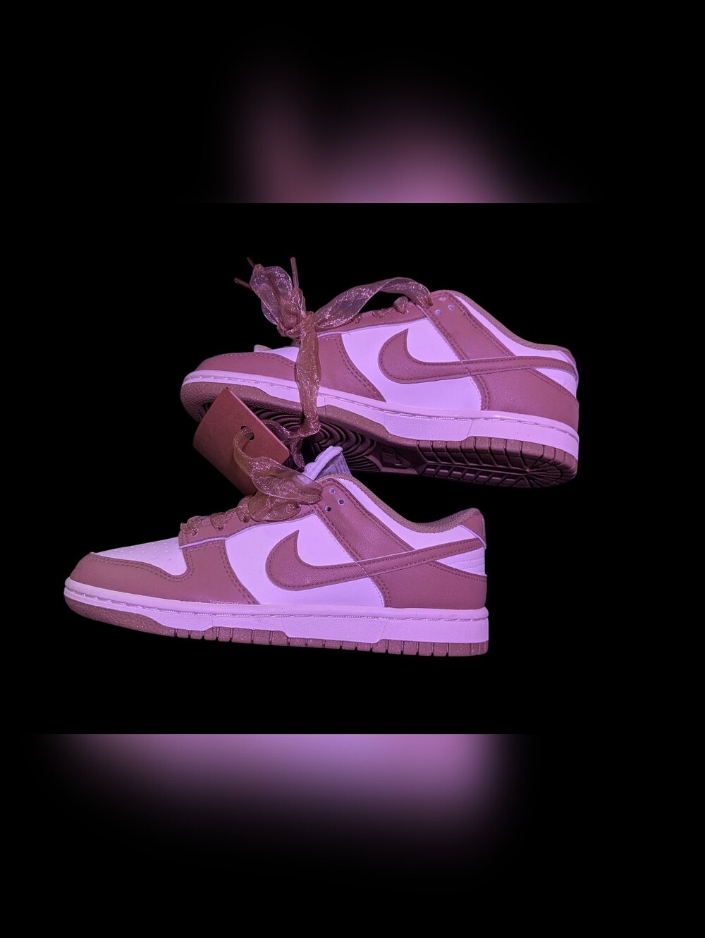 Gallery image 4 for Nike Dunk Low in Parachute Beige Sheer Pink Laces