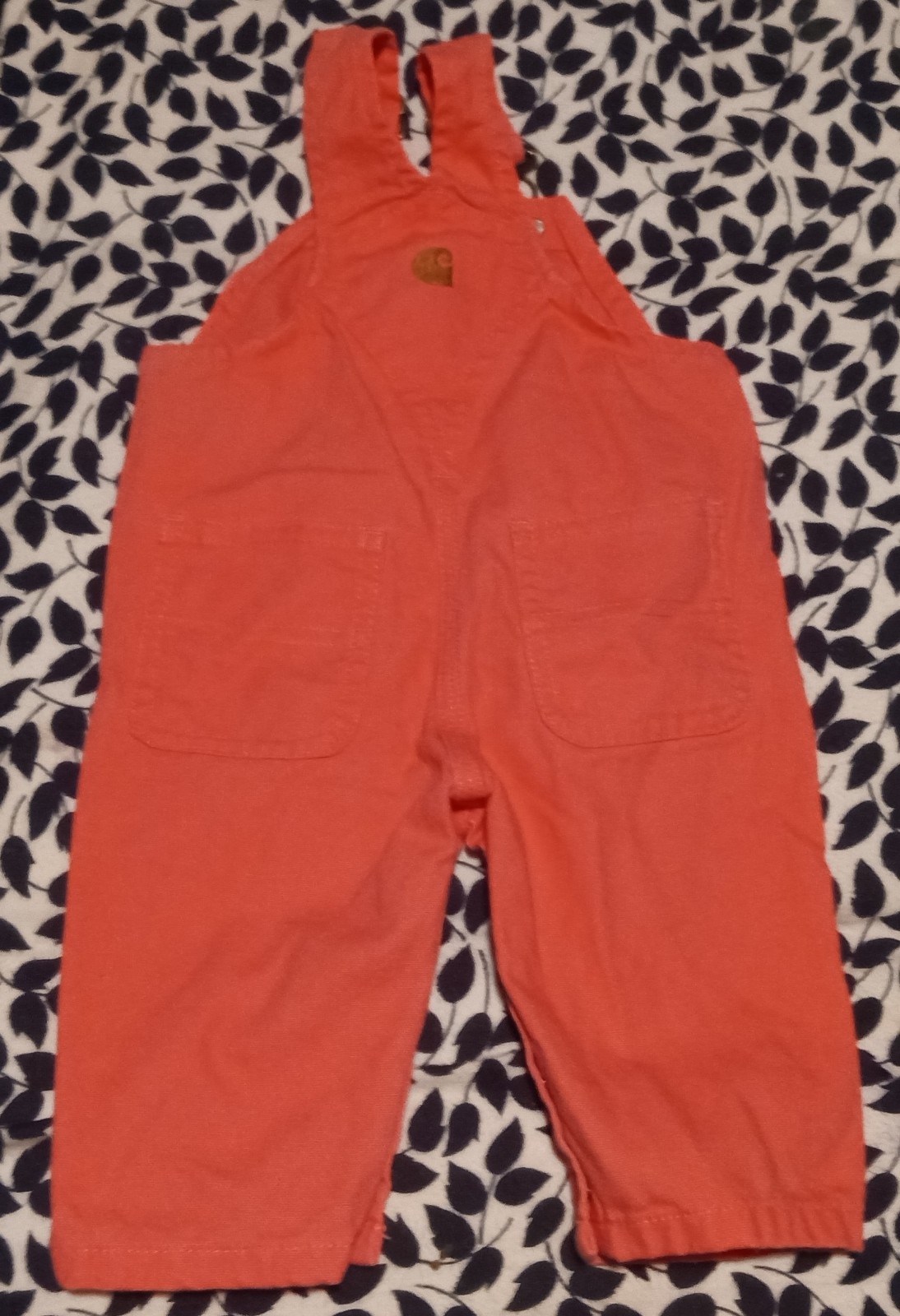 Gallery image 2 for Carhartt Babygirl Overall Bibs, 3 Months