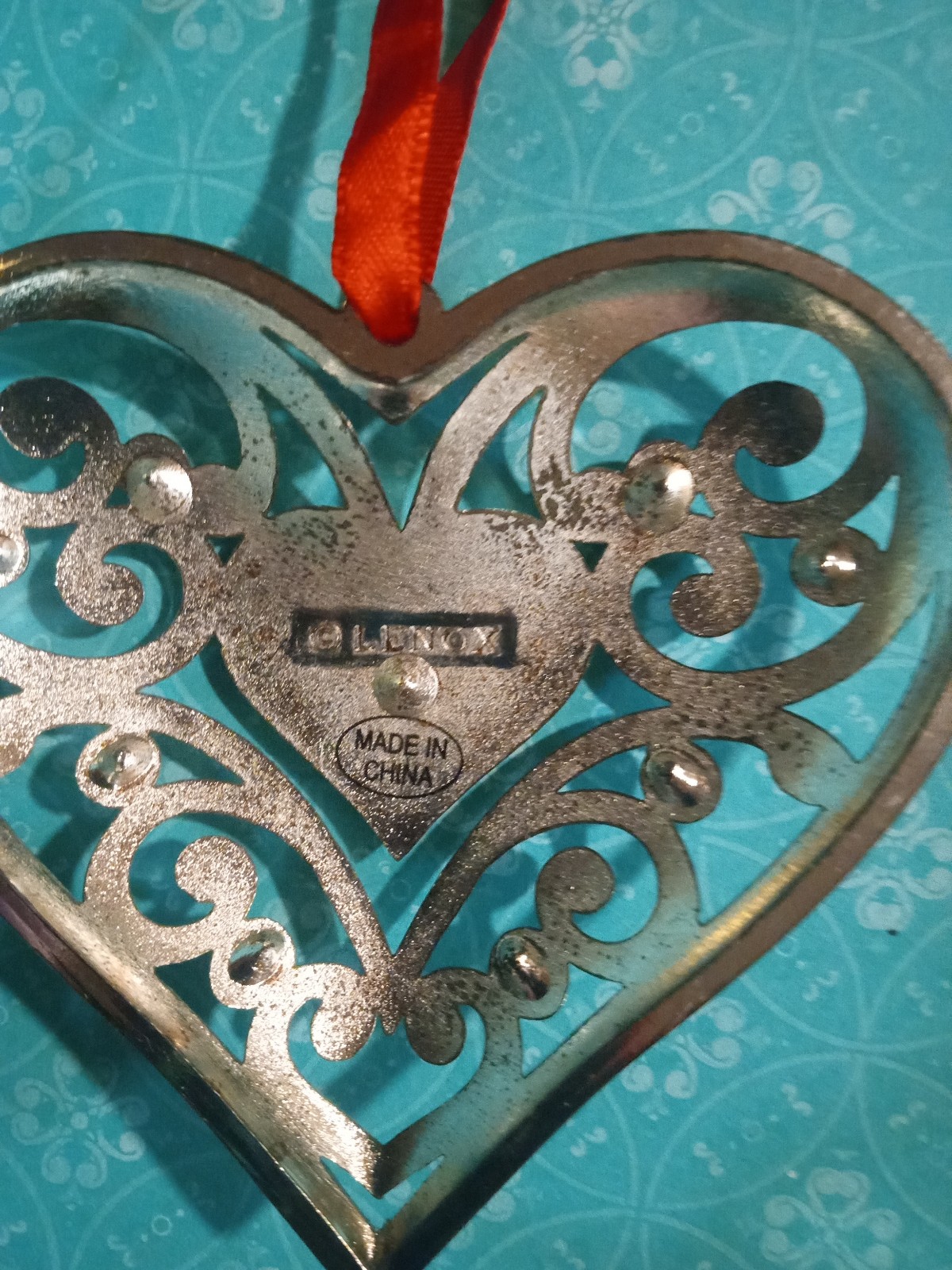 Gallery image 2 for Lenox Sparkle & Scroll Set of Holiday Ornaments