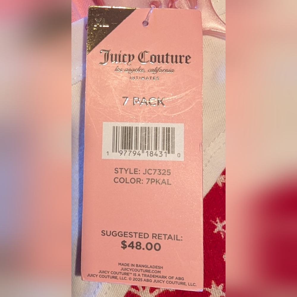 Gallery image 2 for Juicy Couture Bundle of Panties/Underwear, Size XL