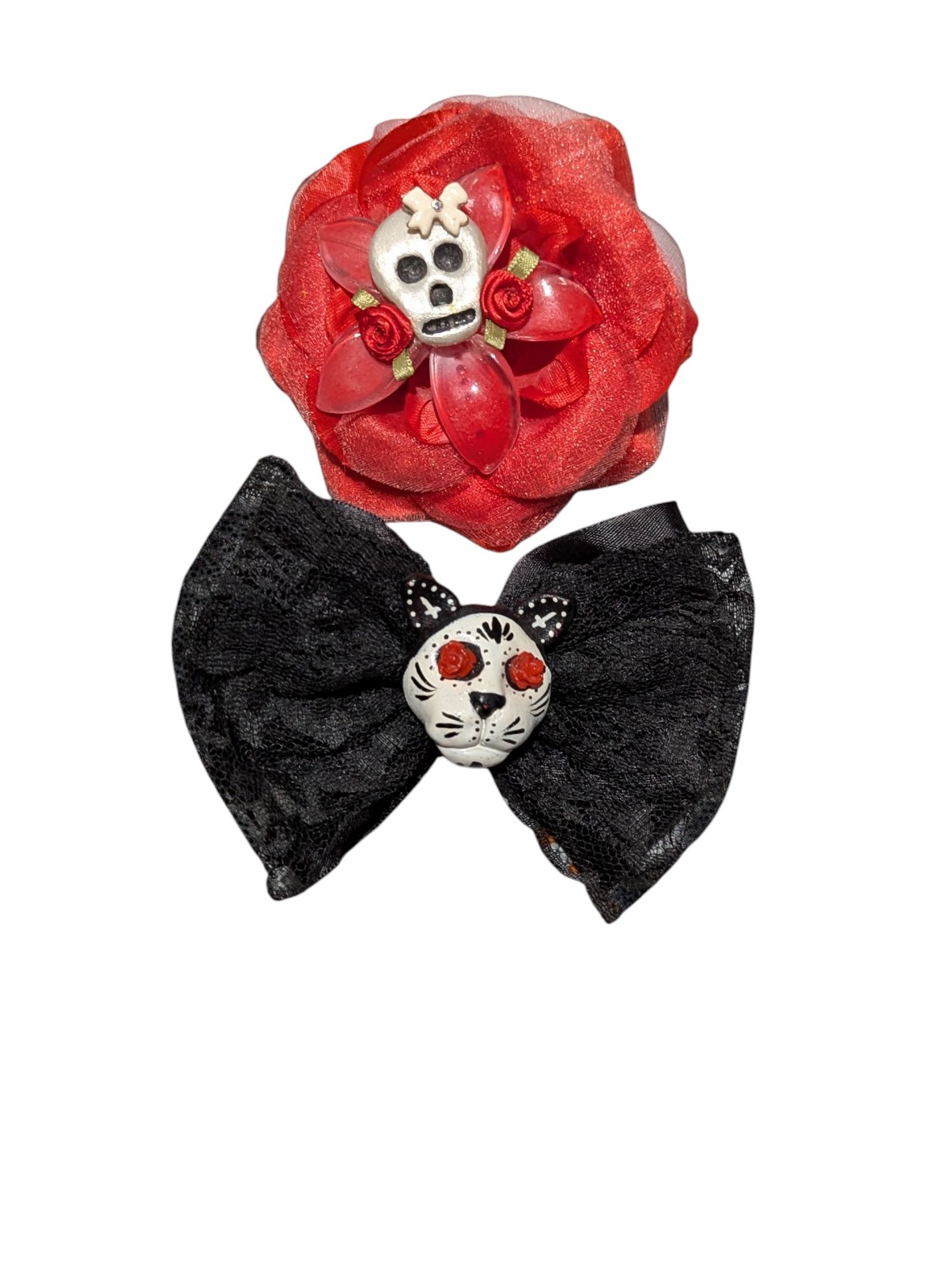 Day of the Dead Set of Hair Clips