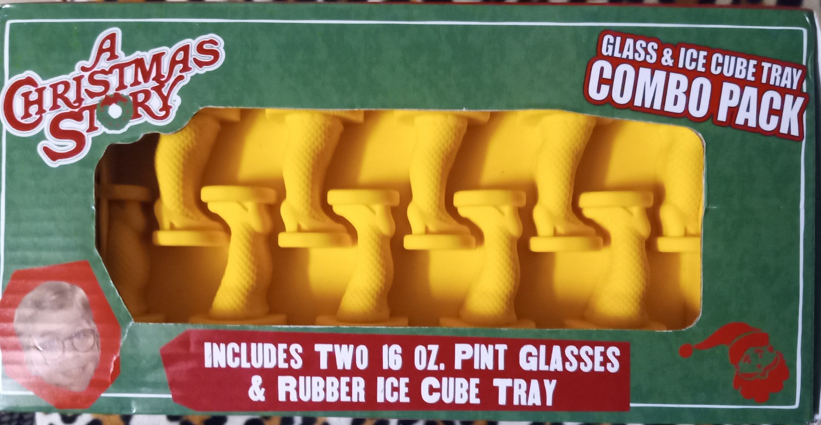 Gallery image 1 for A Christmas Story Set of Pint Glasses + Ice Tray