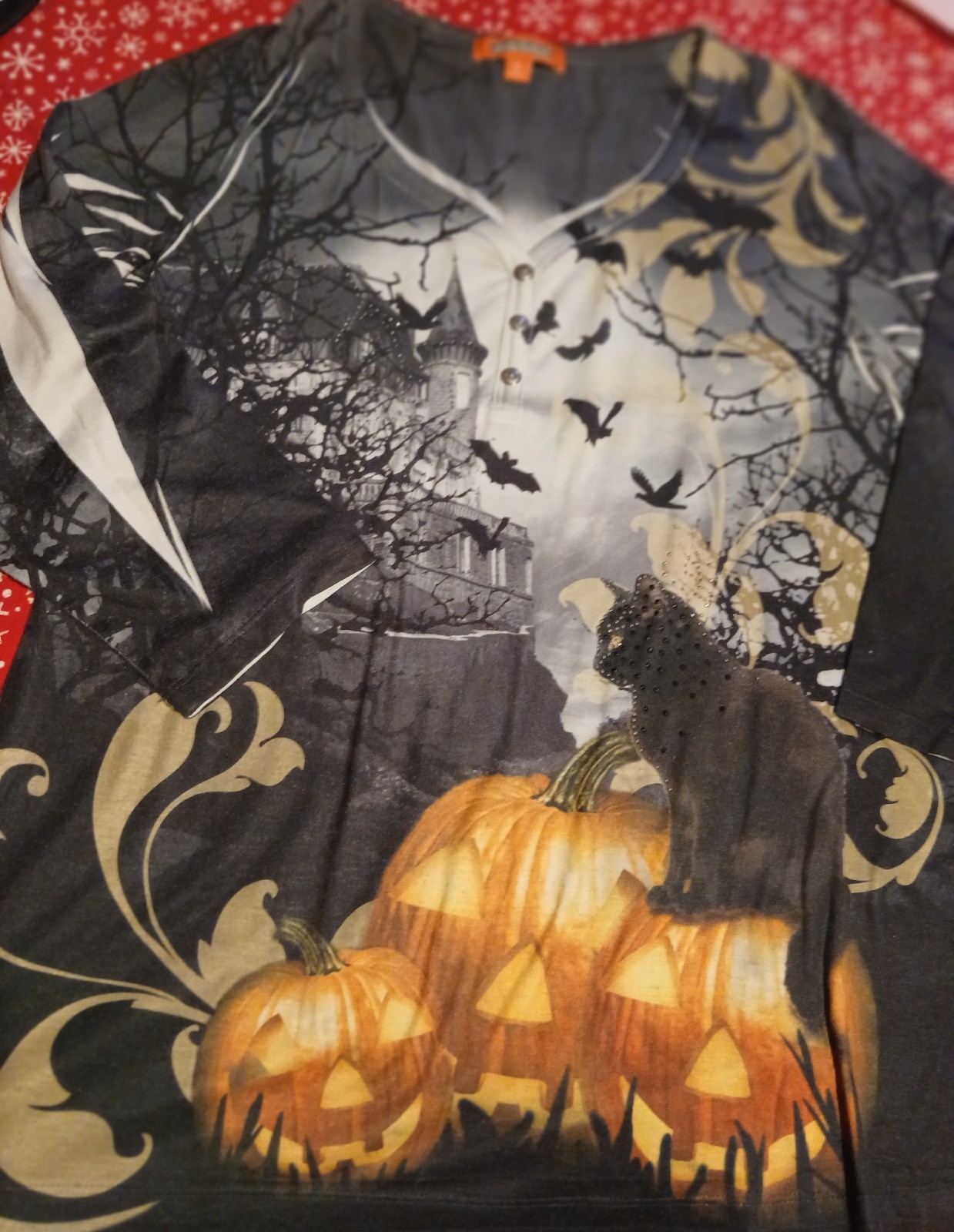 Gallery image 3 for Holiday Traditions Women's Halloween Top