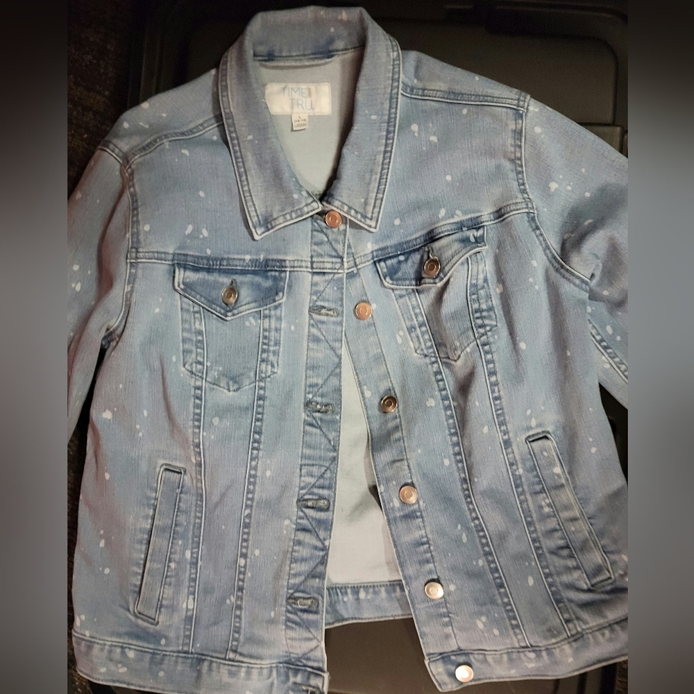 Gallery image 1 for Time and Tru Youth Jean Jacket 14/16