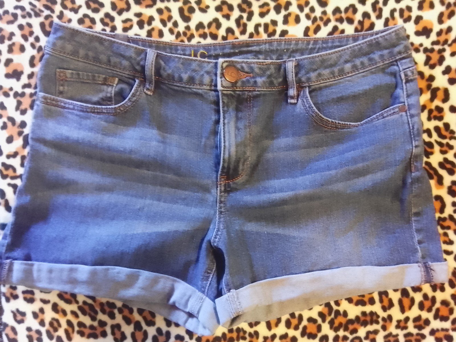 Gallery image 3 for LC Lauren Conrad Cuffed Jean Shorts