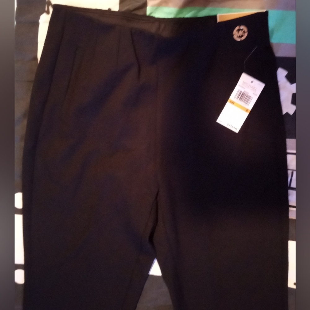 Gallery image 5 for Michael Kors Straight Ankle Pull On Pants