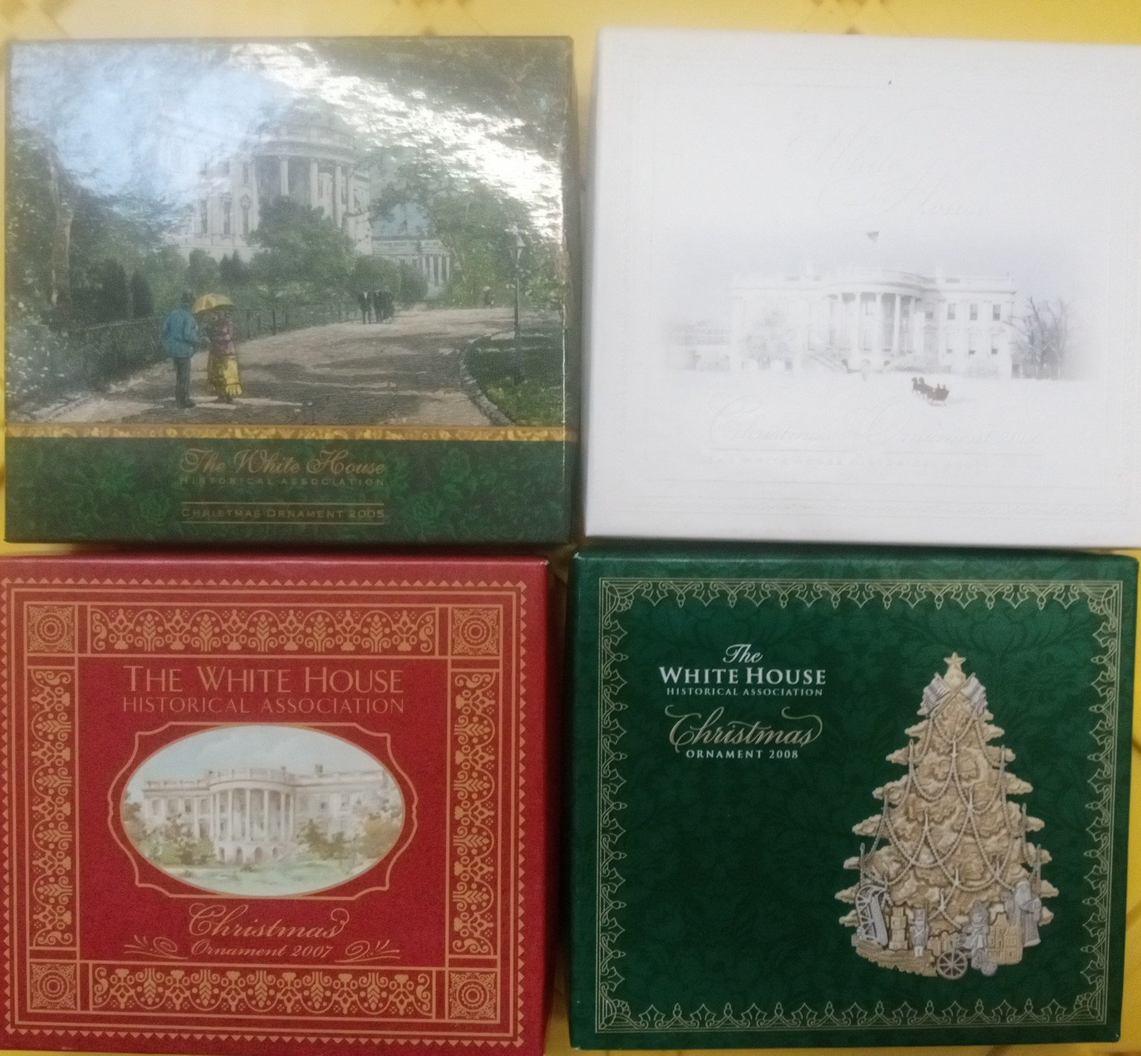 White House Official Xmas Ornaments, 2005-2008