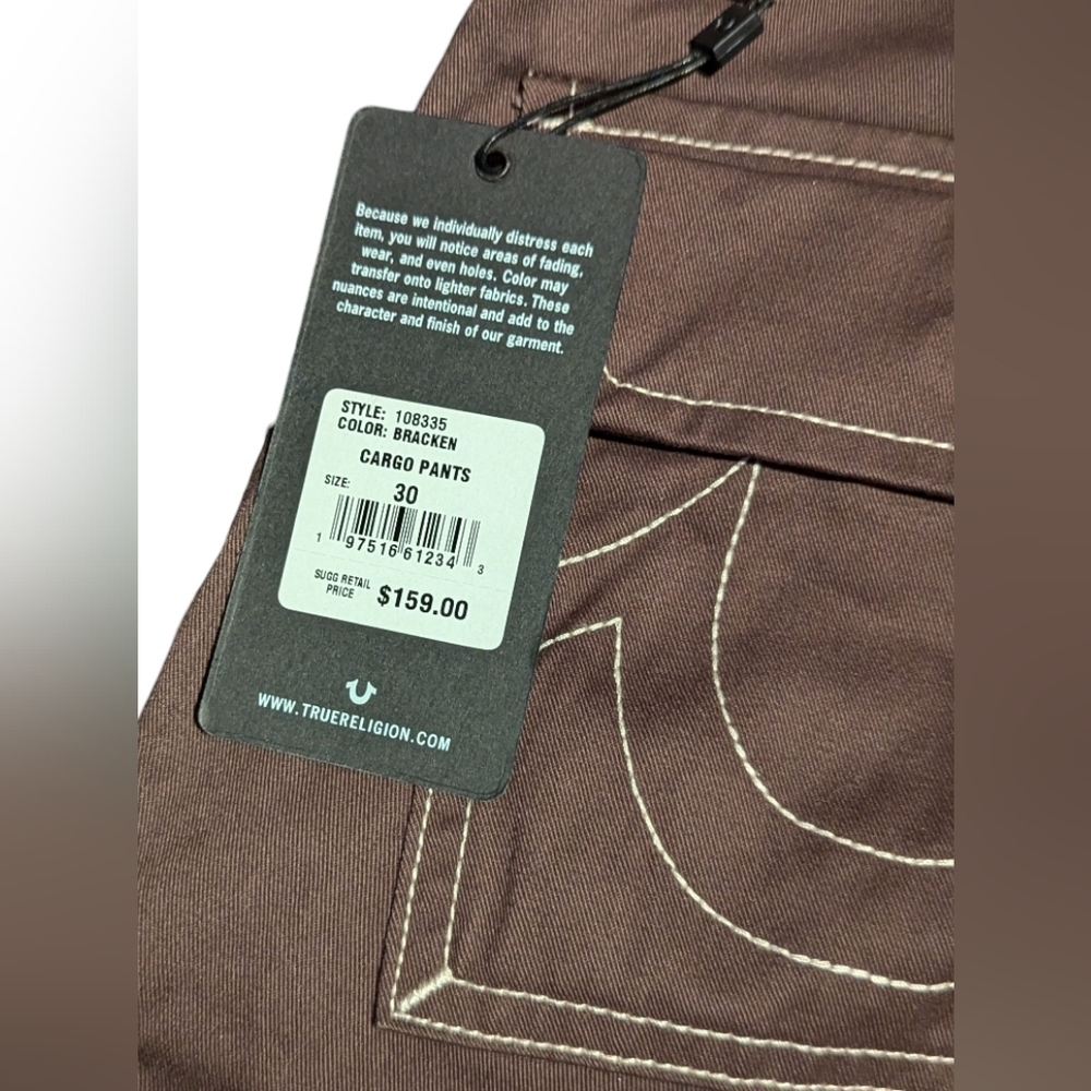 Gallery image 3 for True Religion Men's Cargo Pants, Size 30