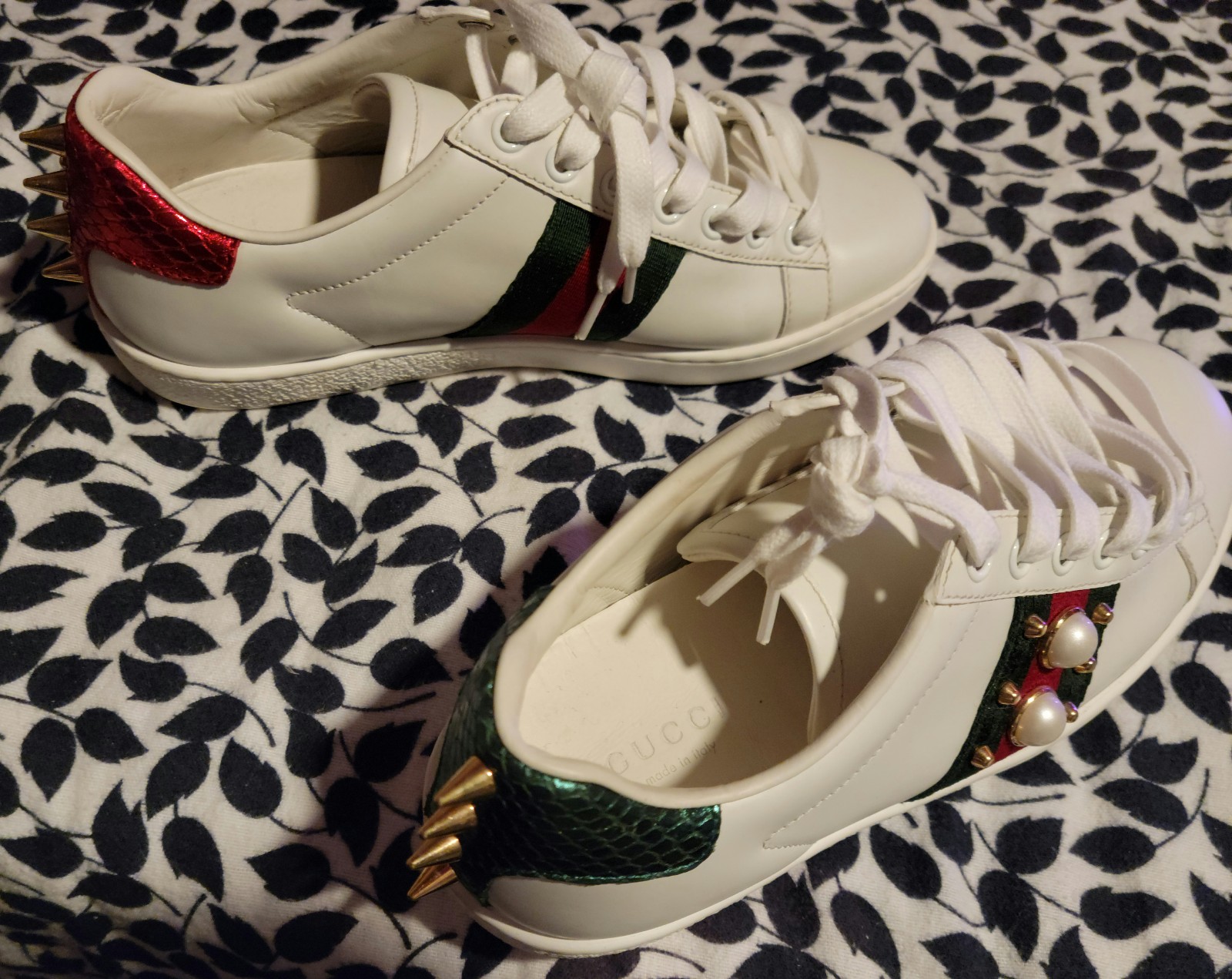 Gallery image 4 for Gucci Ace Studded Leather Sneaker