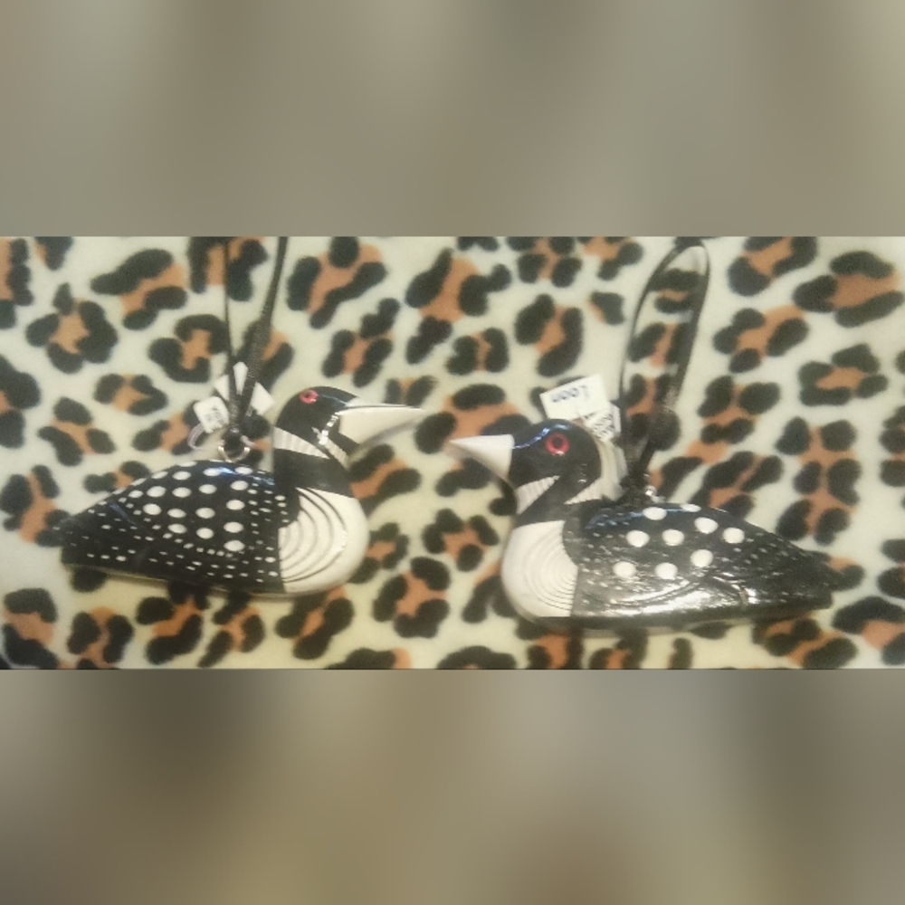 Loon Ornaments, Set of 2