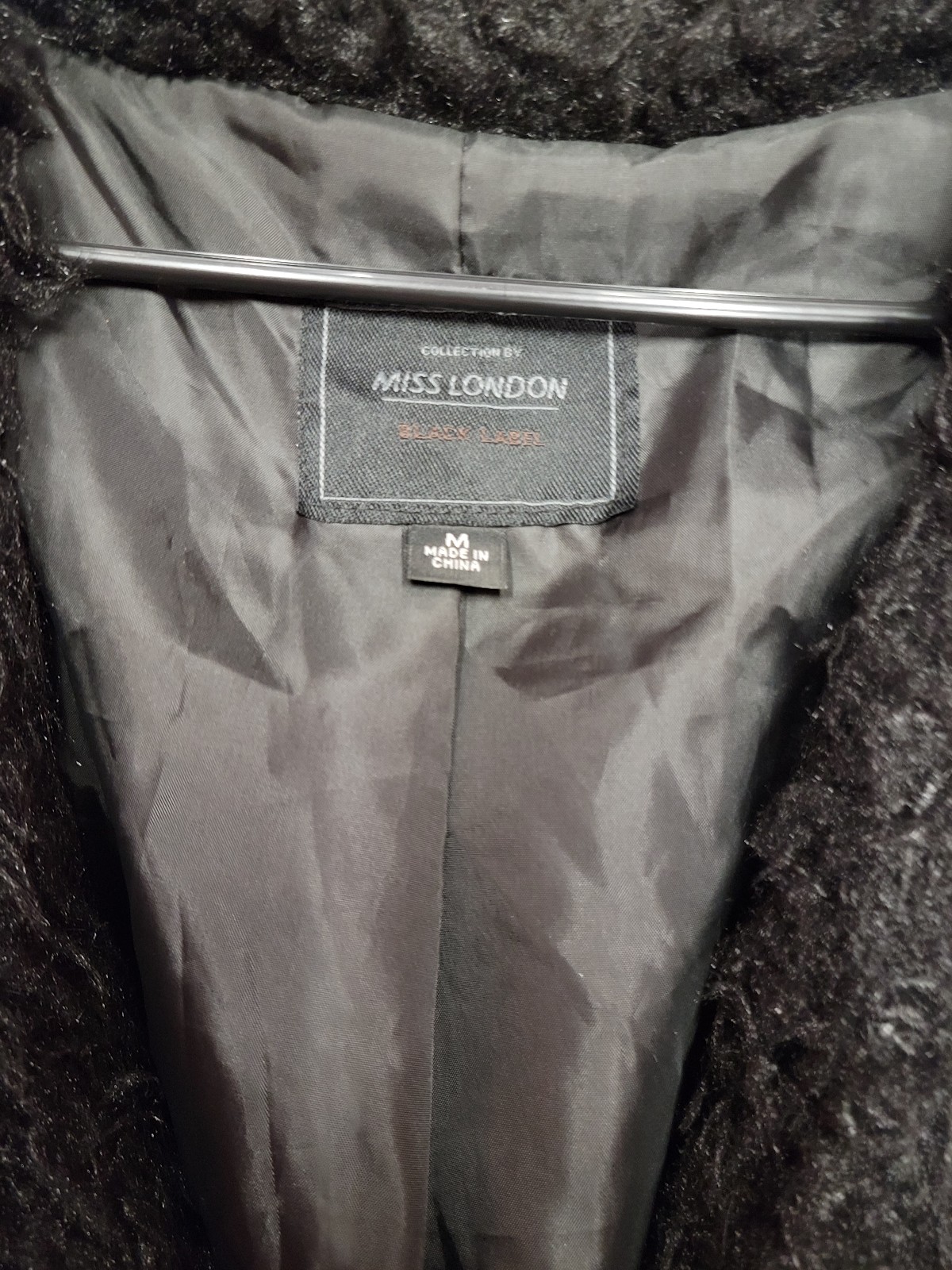Gallery image 3 for Miss London Soft Faux Fur Jacket