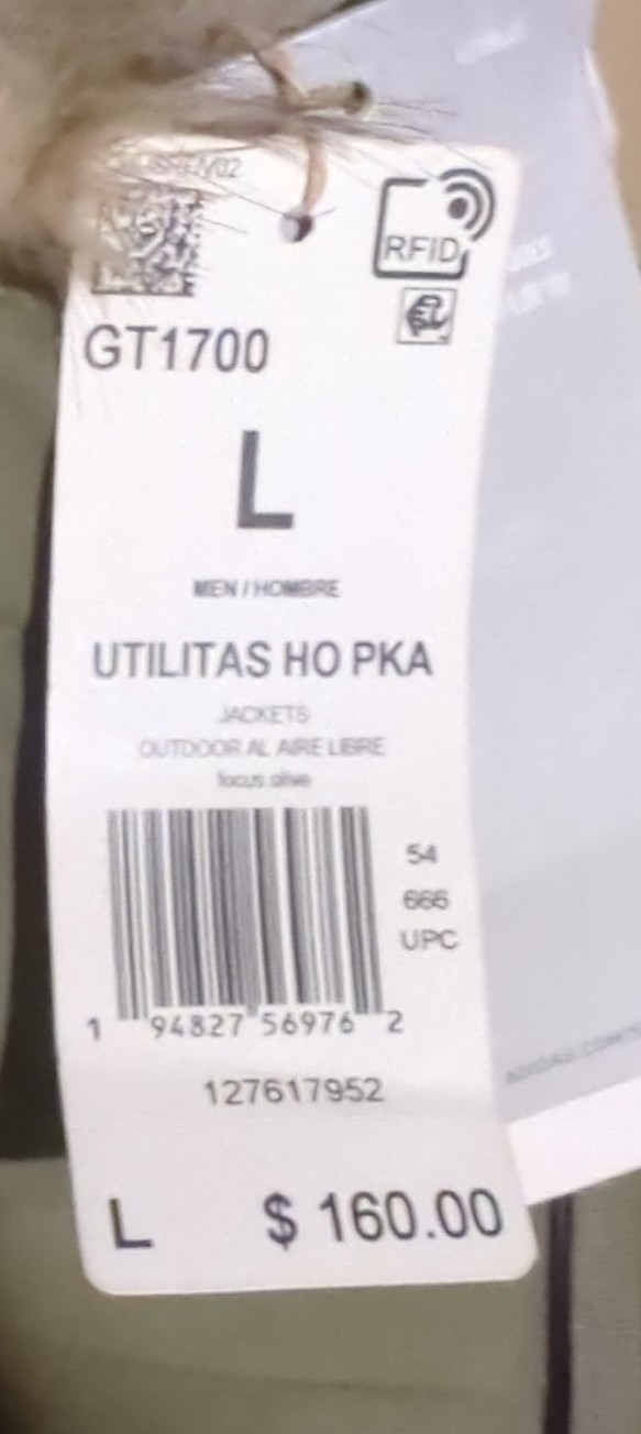 Gallery image 3 for Adidas Utilitas Hooded Parka, Men's Size Large