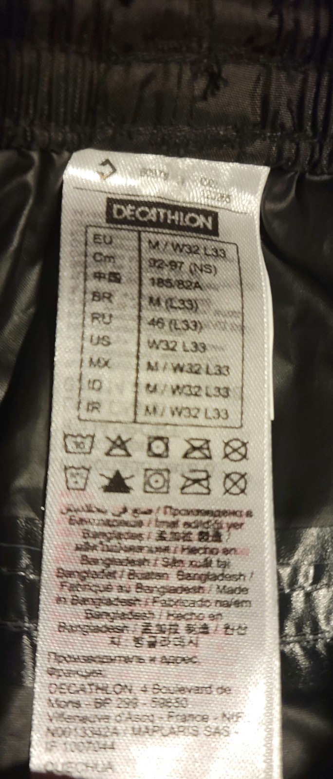 Gallery image 3 for Decathlon Quechua NH500 Rainpants