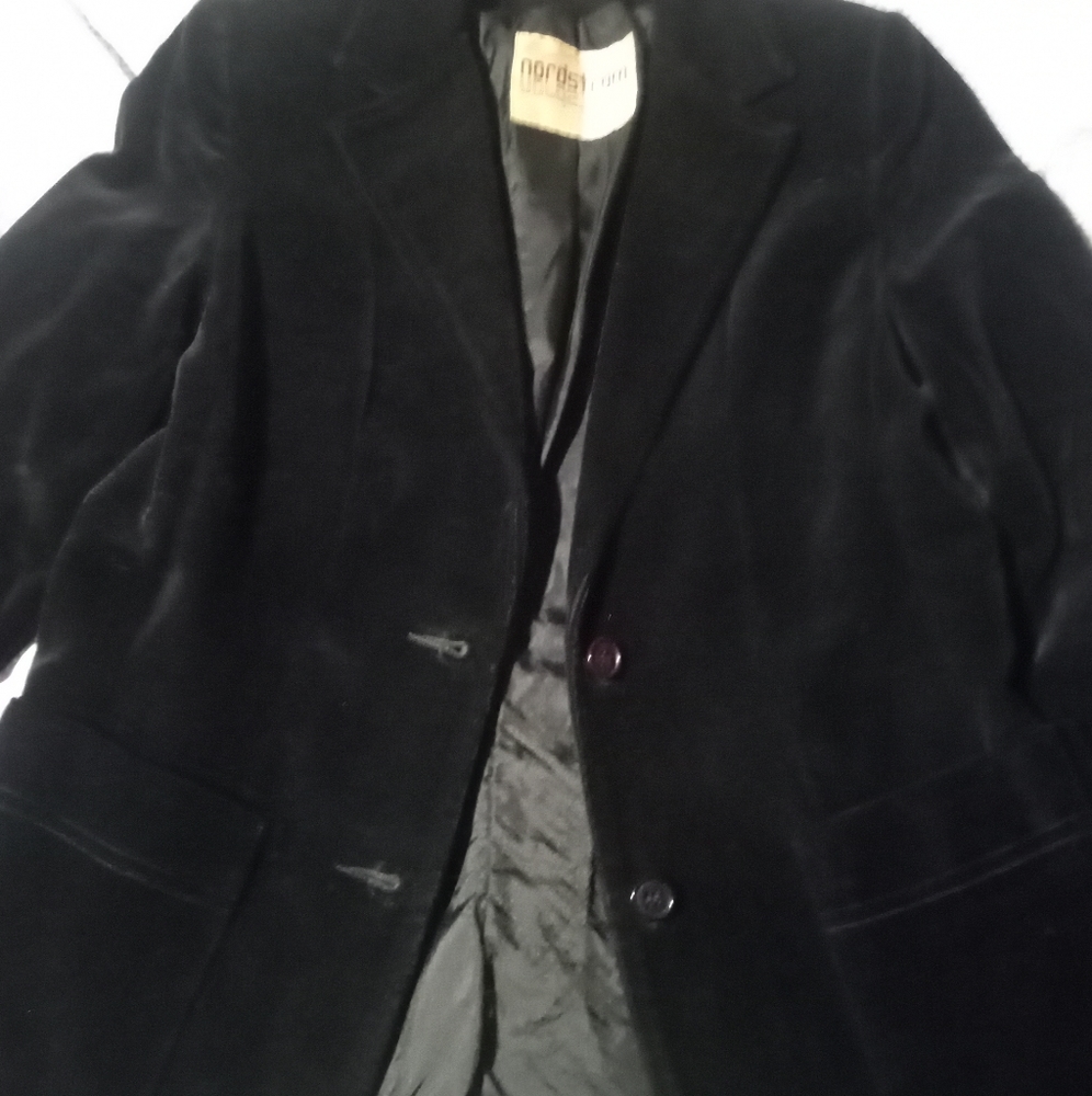 Gallery image 2 for Vintage Nordstrom Velvet Blazer, Women's 8