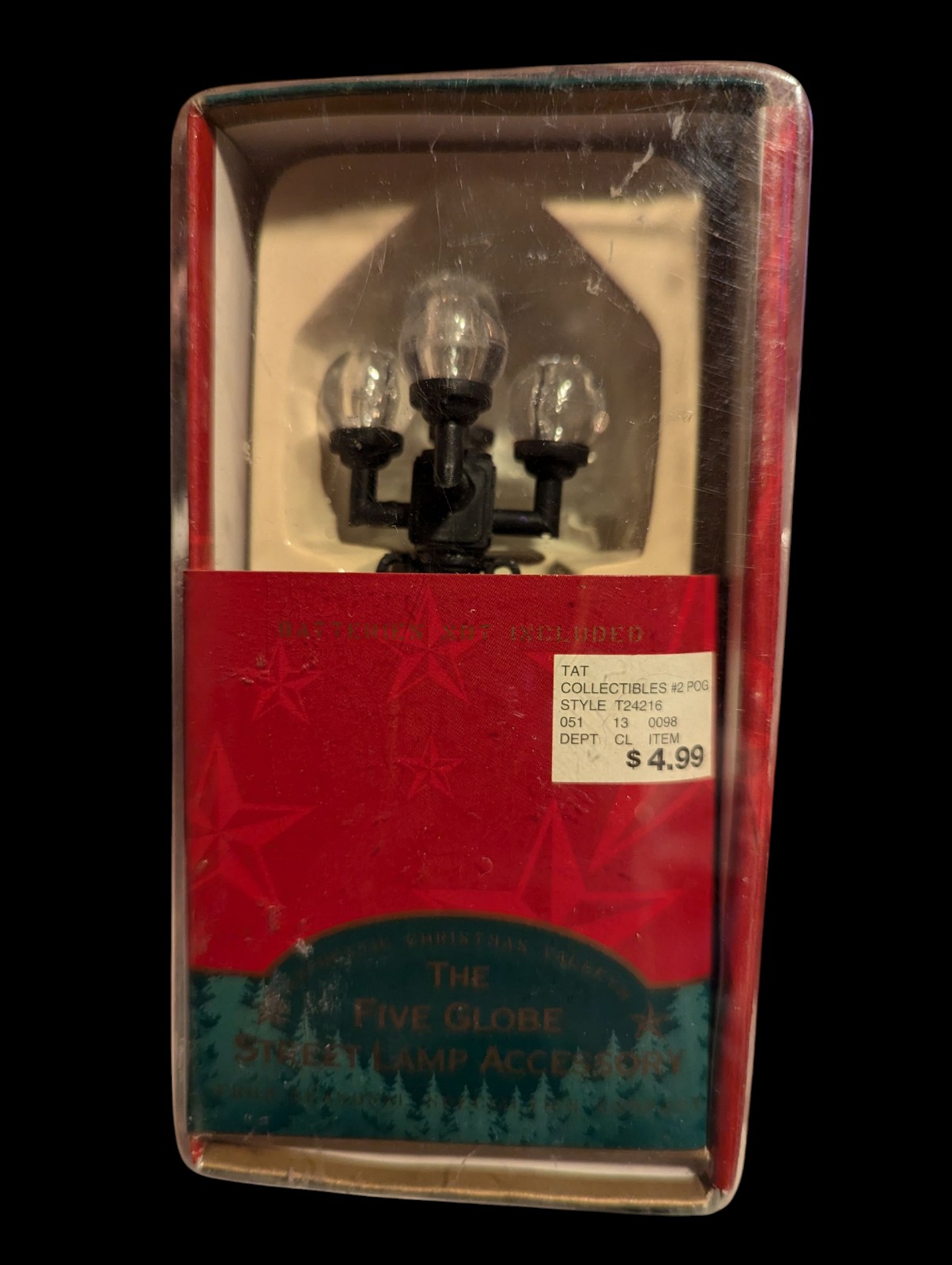 The Five Globe Street Lamp Accessory Christmas Ornament