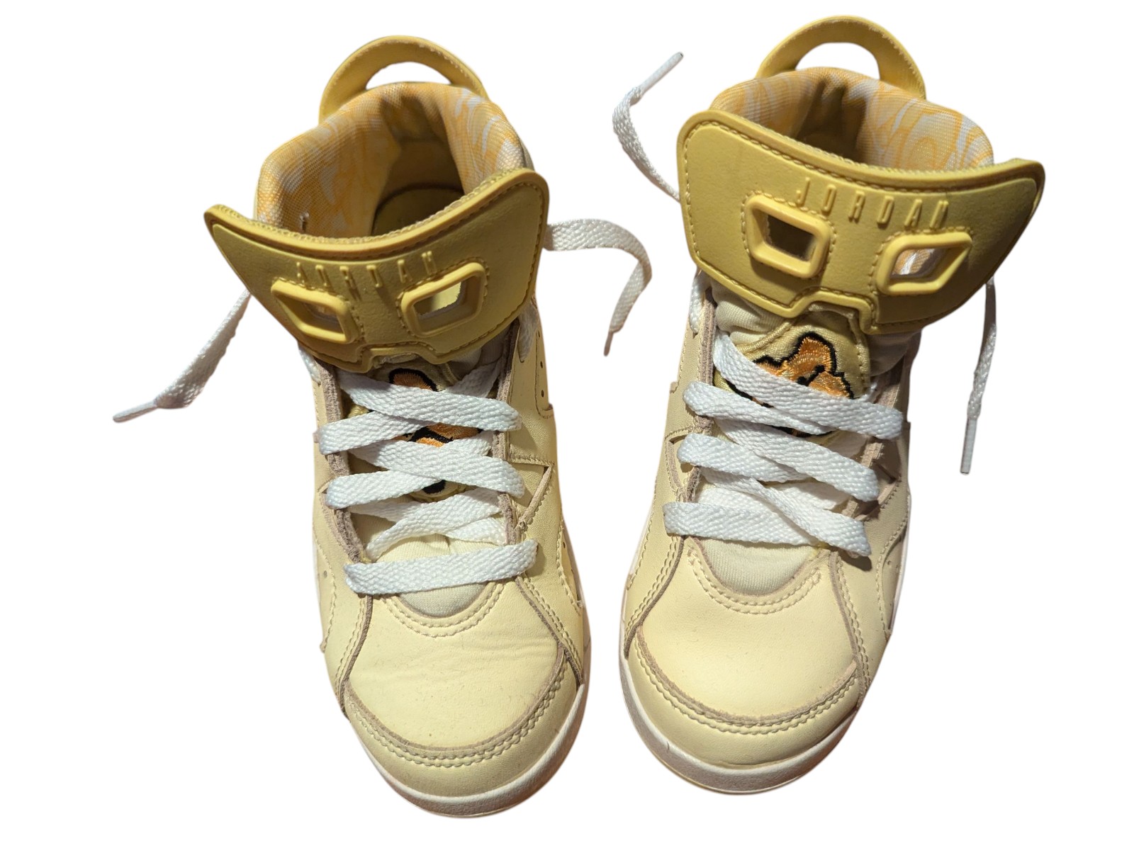Gallery image 2 for Jordan 6 Retro Dynamic Yellow Floral Sneakers