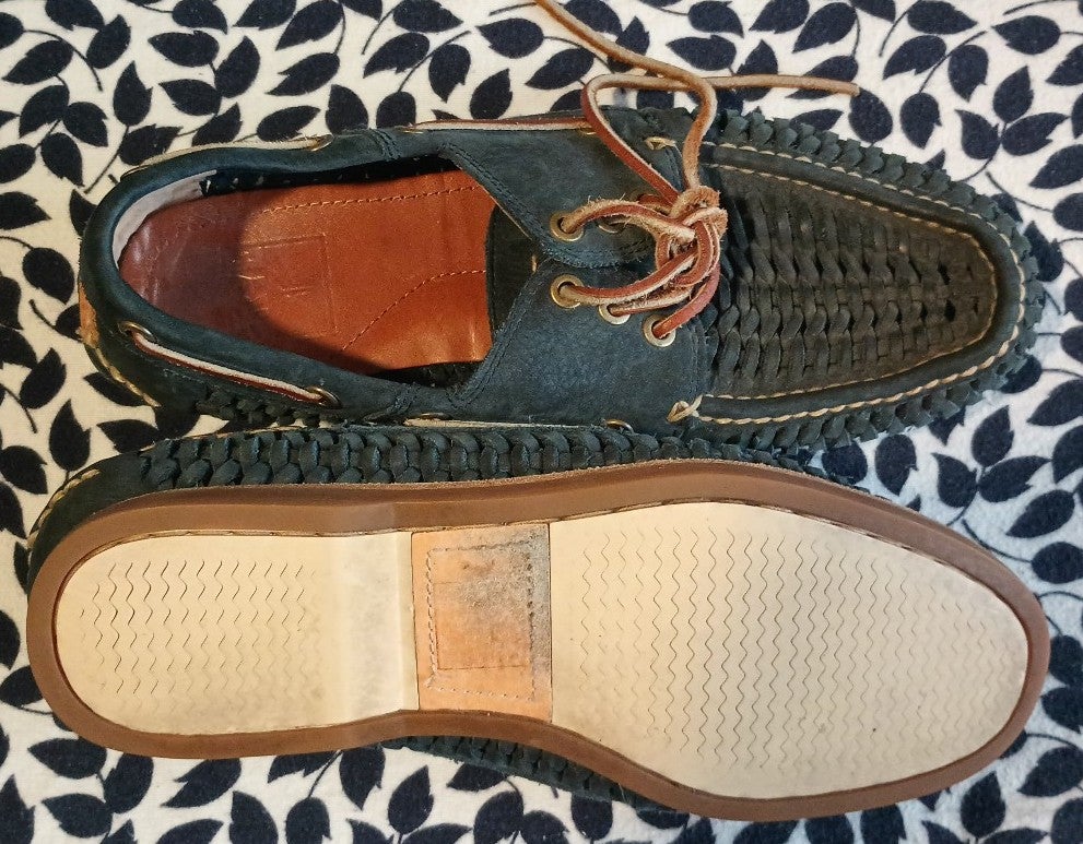 Gallery image 2 for Frye Sully Woven Boat Shoe, Men's 8.5