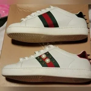 Gallery image 3 for Gucci Ace Studded Leather Sneaker, 37/6.5