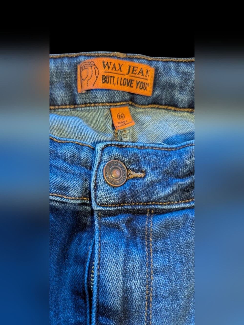 Gallery image 5 for Wax Jean Butt I Love You Push-Up High Rise Skinny Jean