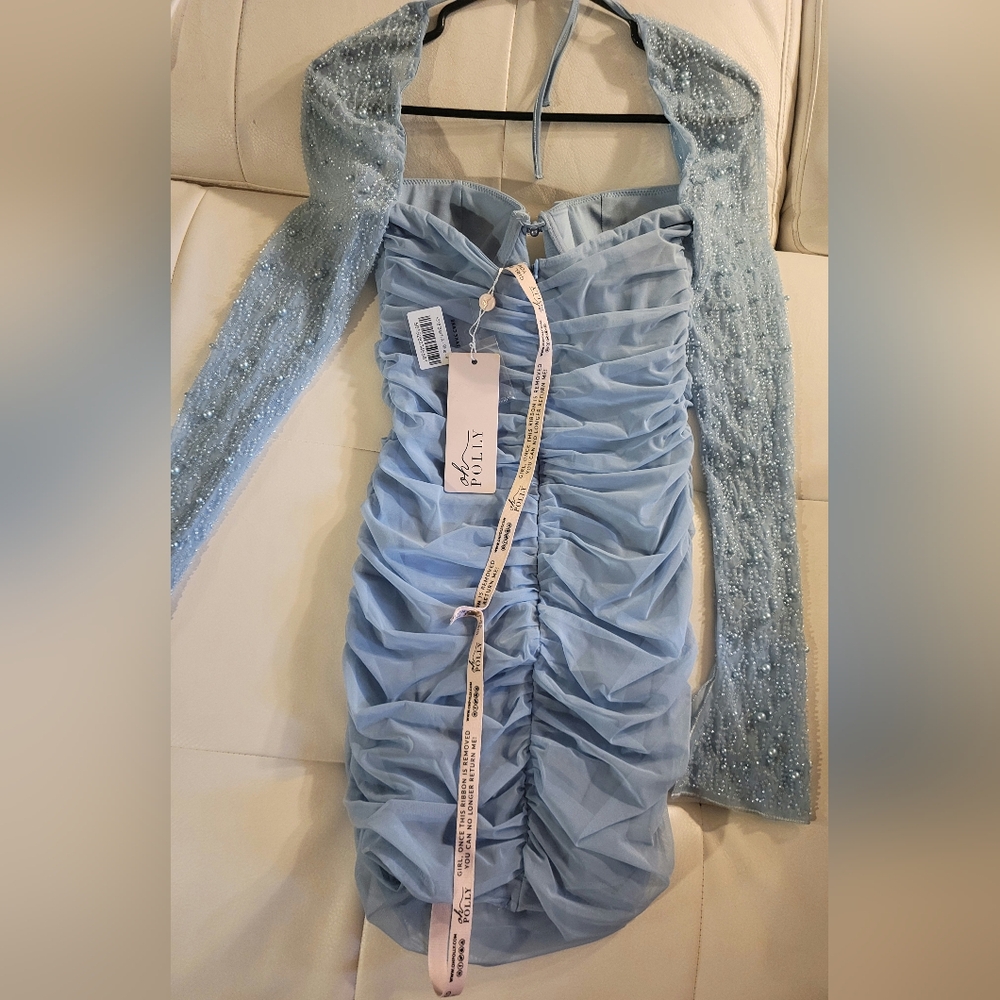 Gallery image 1 for Oh Polly Embellished Long Sleeved Dress