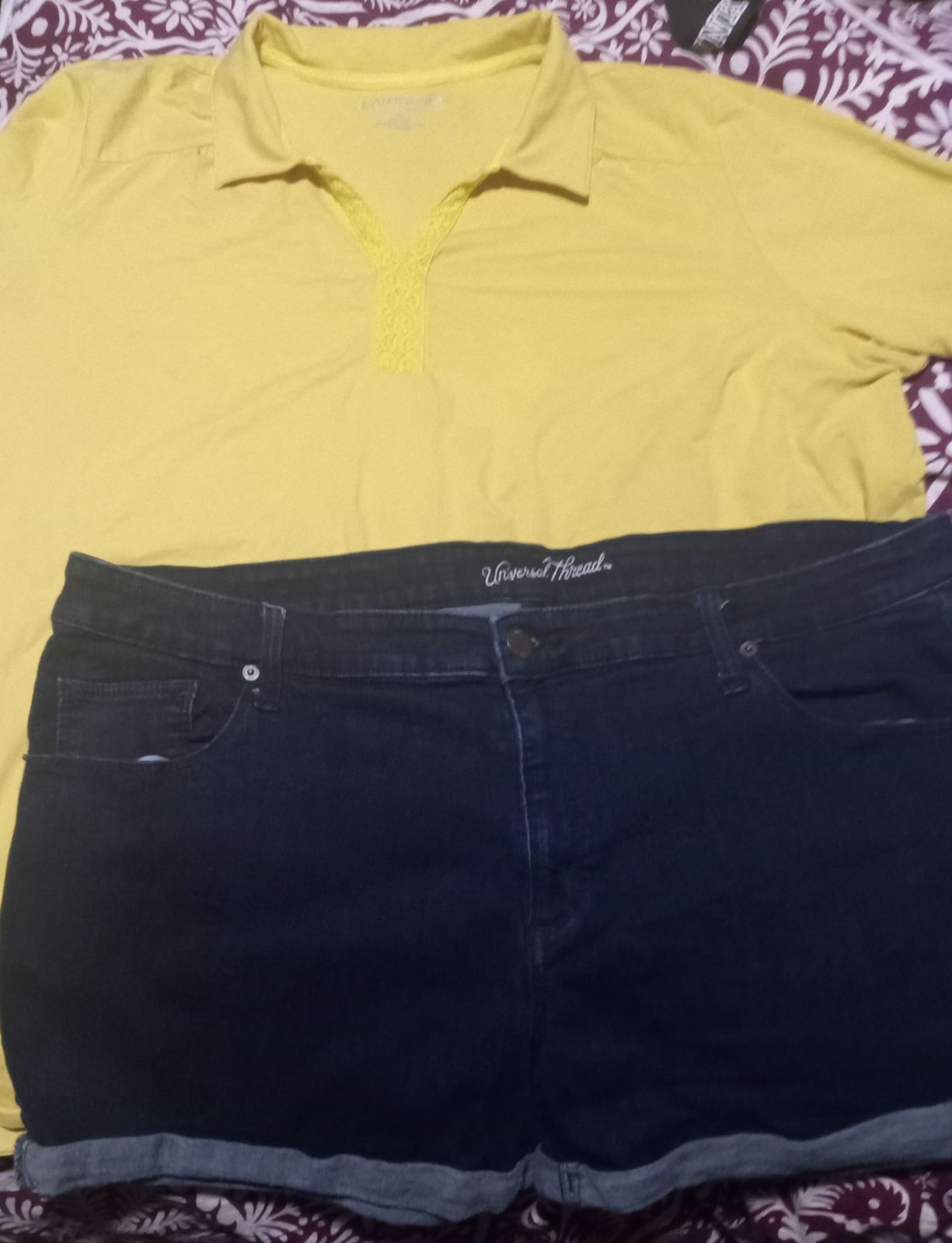 Shorts + T-shirt Combo, Women's Size 22/2X