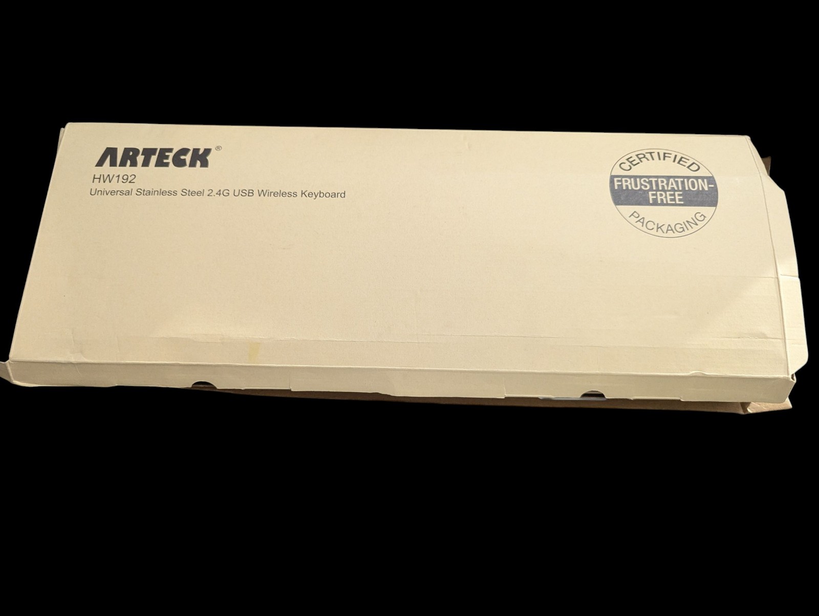 Arteck HW192 Stainless Steel 2.4G USB Wireless Keyboard