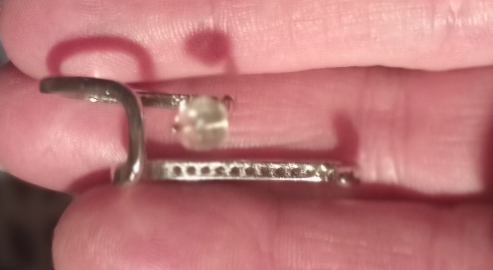 Gallery image 4 for 925 Pierced Earring Cuff w/Cubic Zirconia