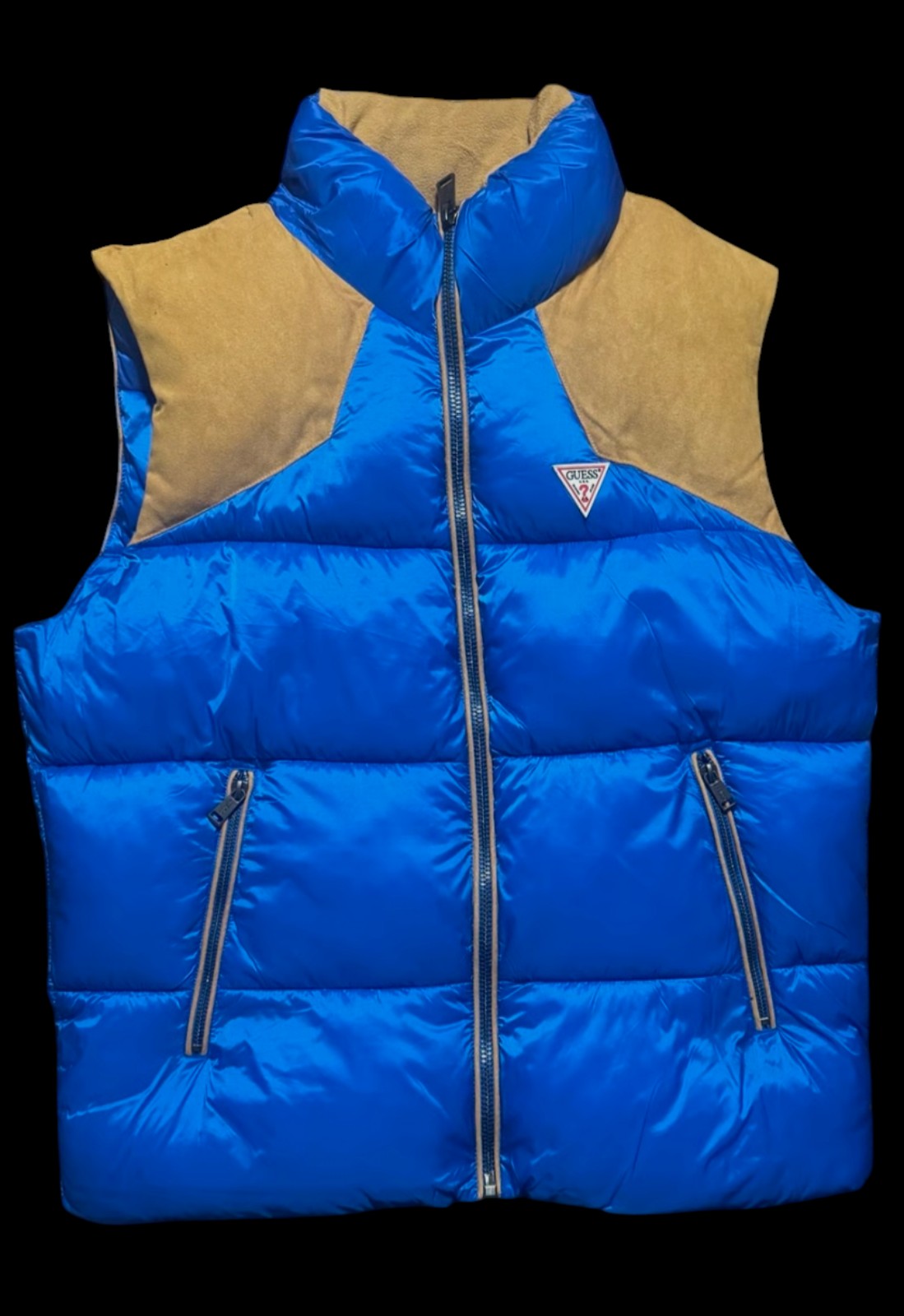 Guess Men's Yann Fabric Block Puffer Vest