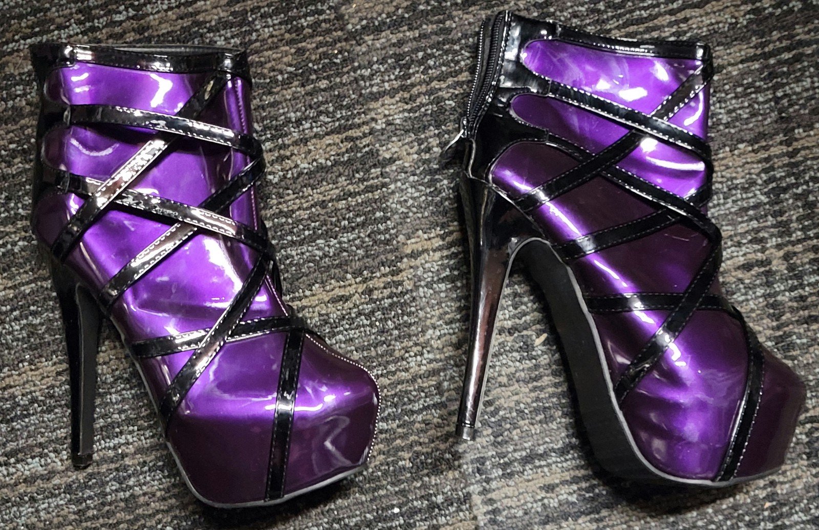 Show Story Womens Size 37/US 6.5 Platform Booties