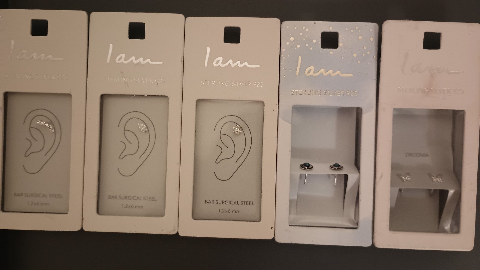 I am... Sterling Silver Earring Bundle, 5