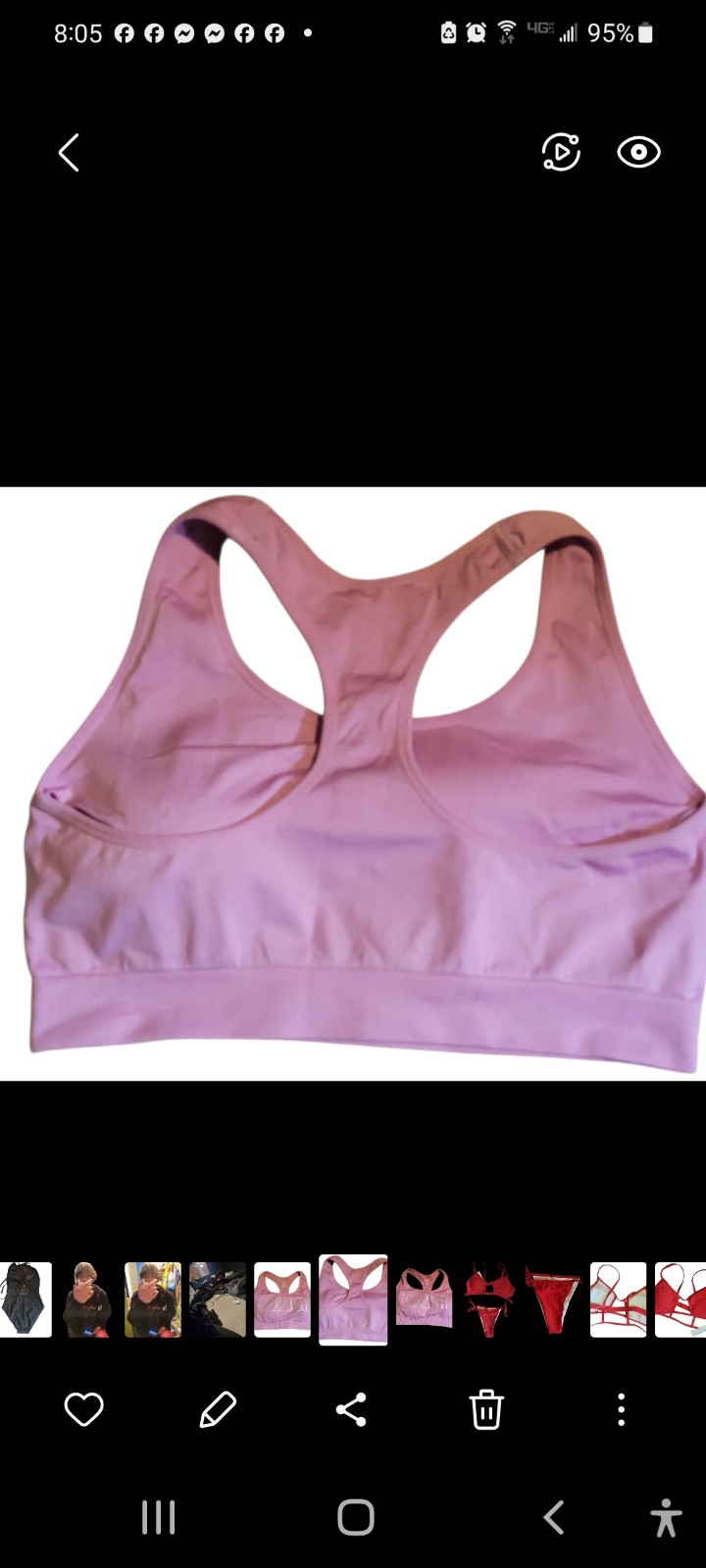 Gallery image 1 for Puma Sports Bra, Jrs Size Large