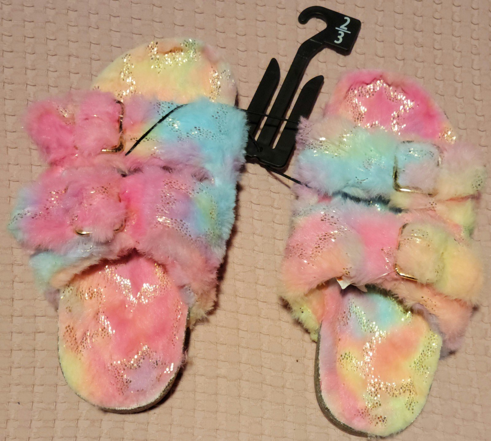 Gallery image 2 for WonderNation Girls Slippers