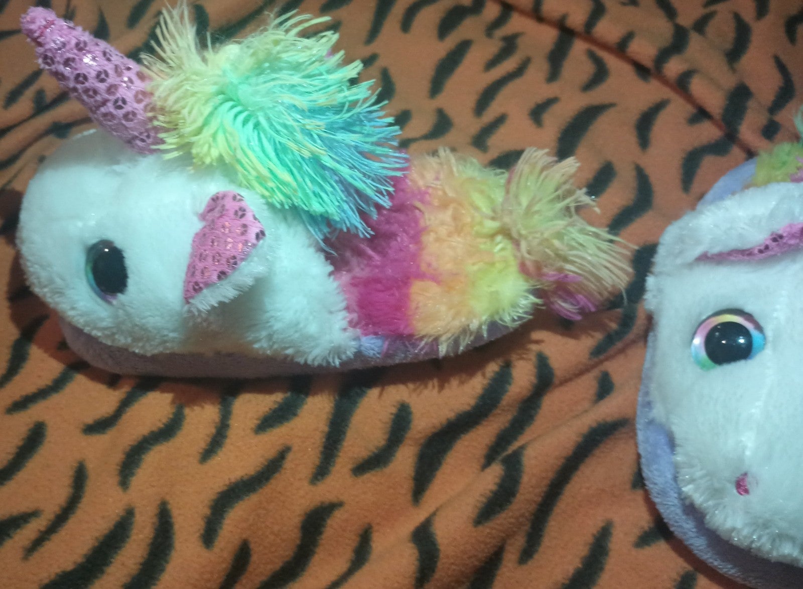 Gallery image 6 for Totes/Wonder Nation Set of Unicorn Slippers
