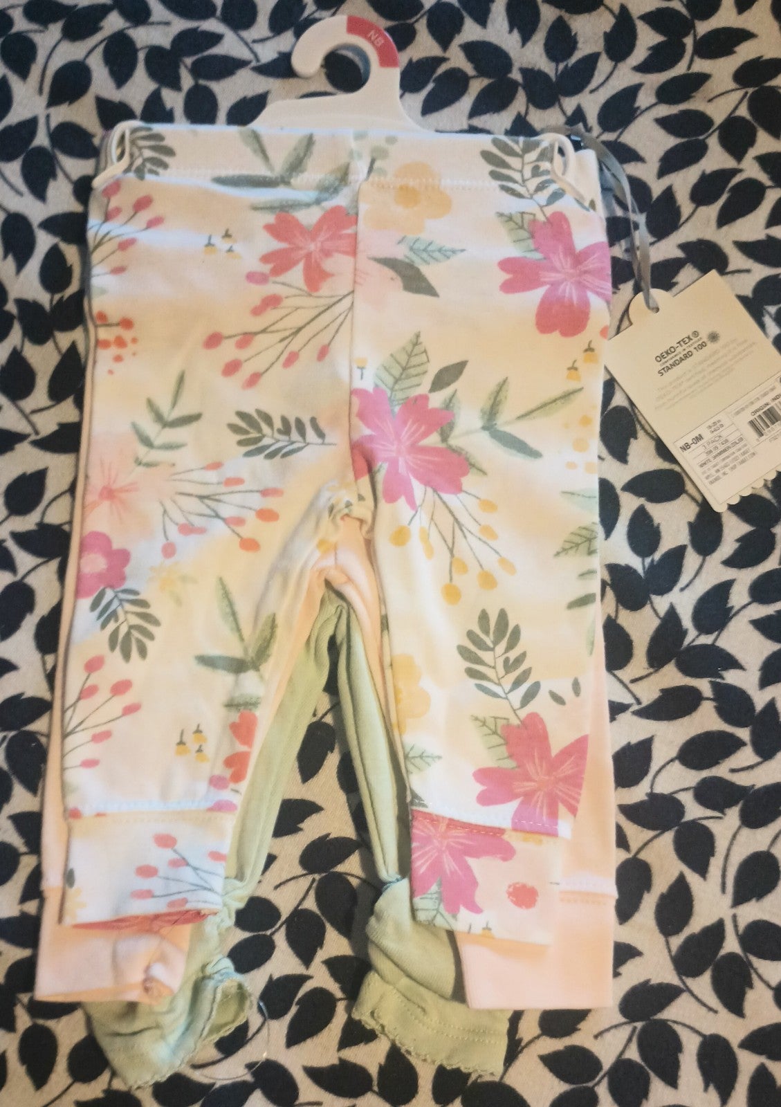 Cloud Island 3-Pack Pants & Bows, Newborn
