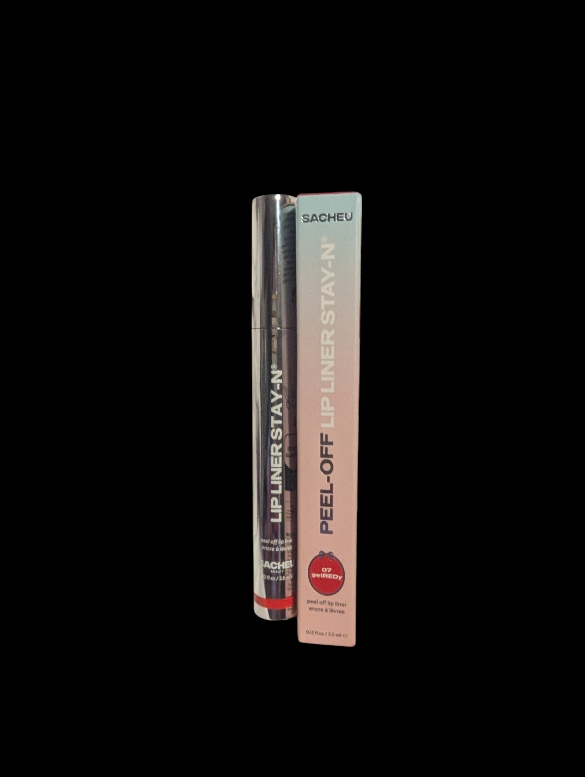 Sacheu Set of 2 Peel-Off Lip Liner Stay-N #07 getREDy
