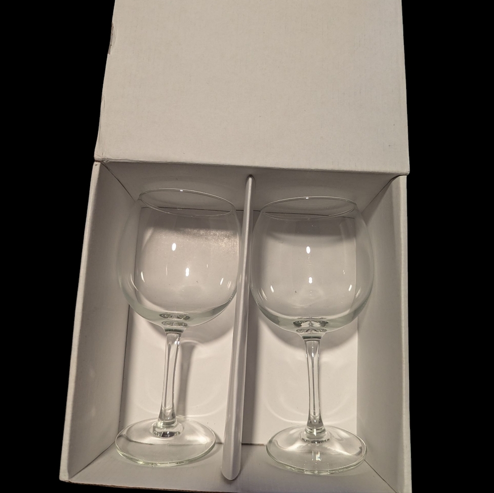 Gallery image 1 for Tipsy Wine Glasses Set of 2