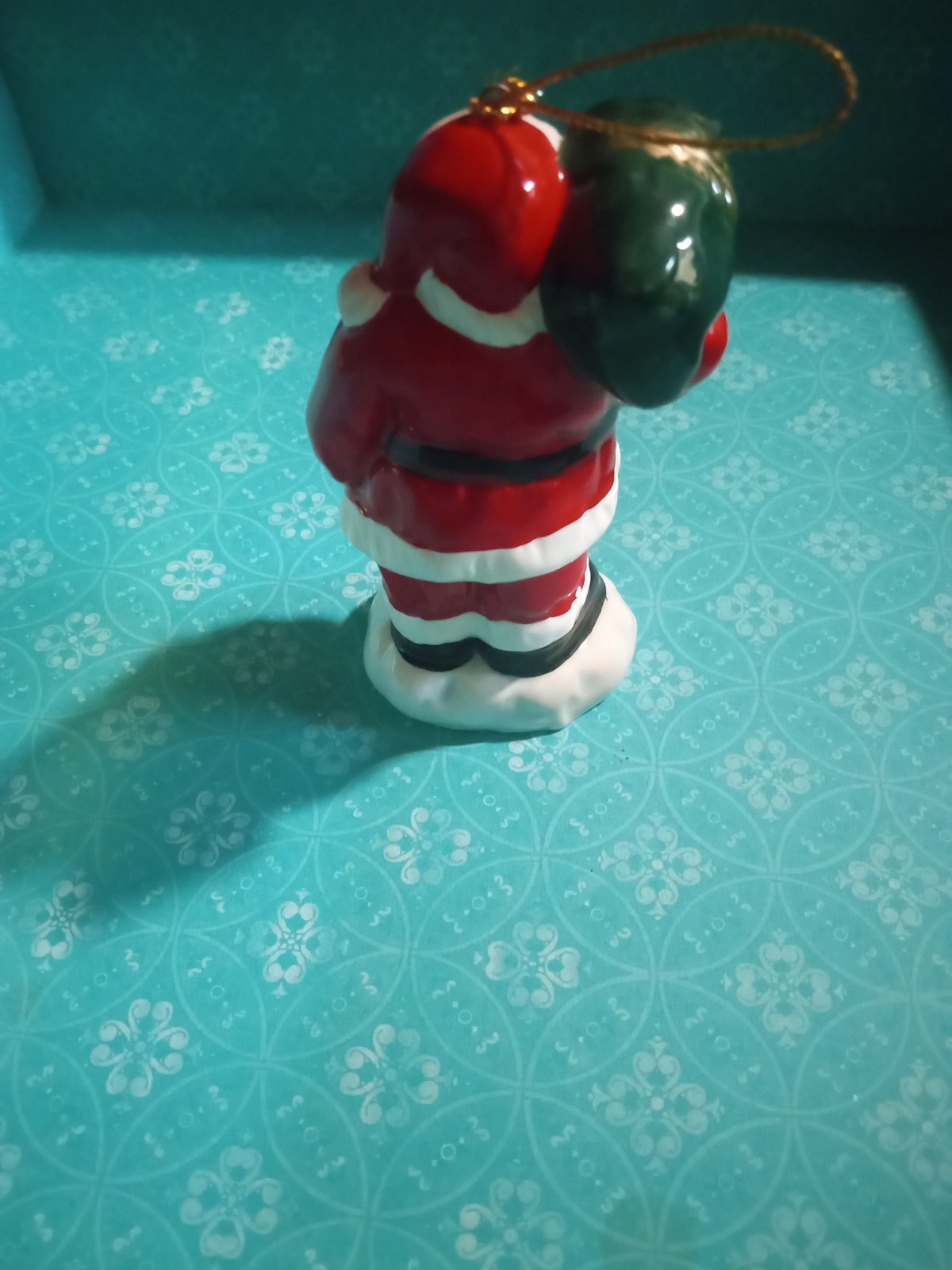 Gallery image 1 for Porcelain Santa Claus Holiday Ornament