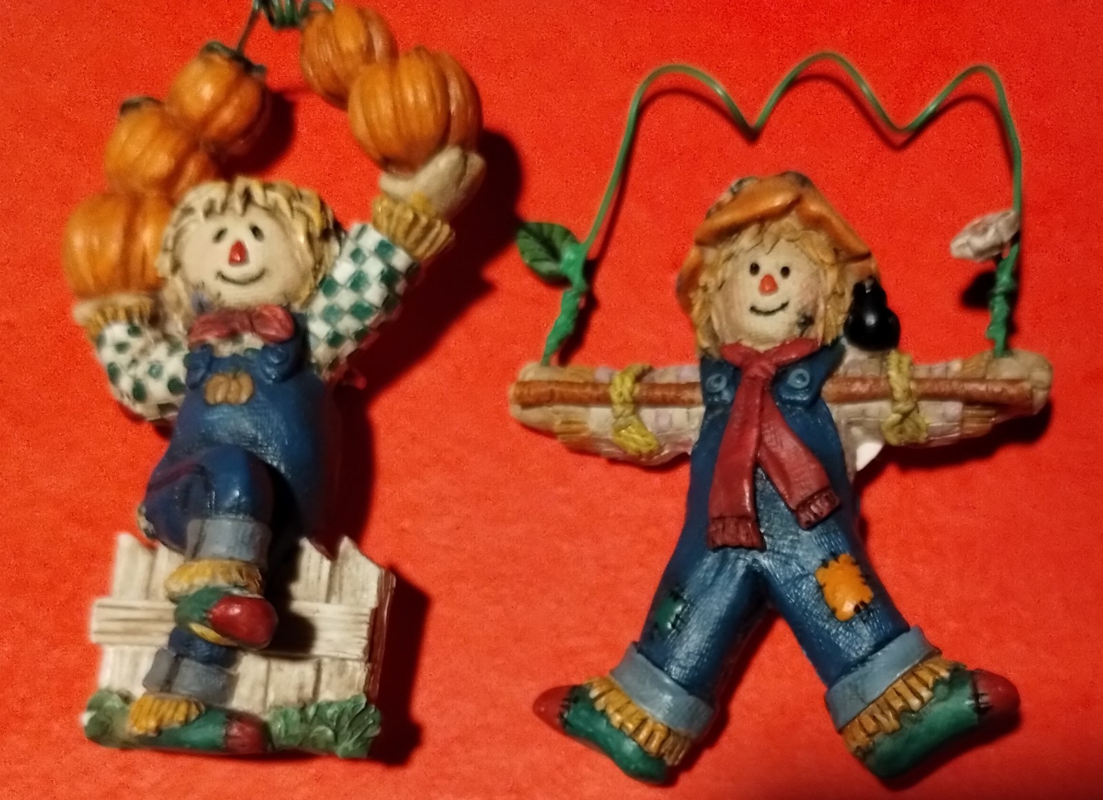 Gallery image 2 for Papel Giftware Set of 2 Scarecrow Pins