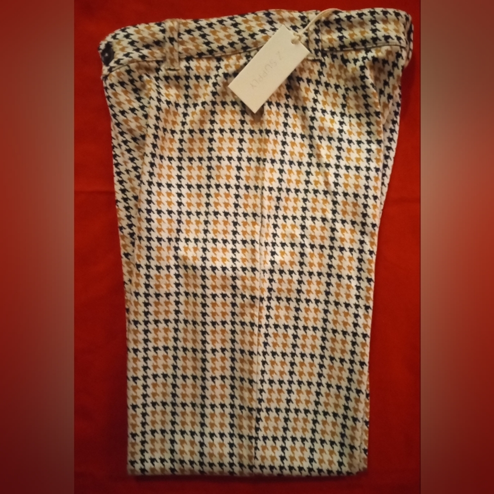 Z Supply Kastor Houndstooth Pant, Size Small