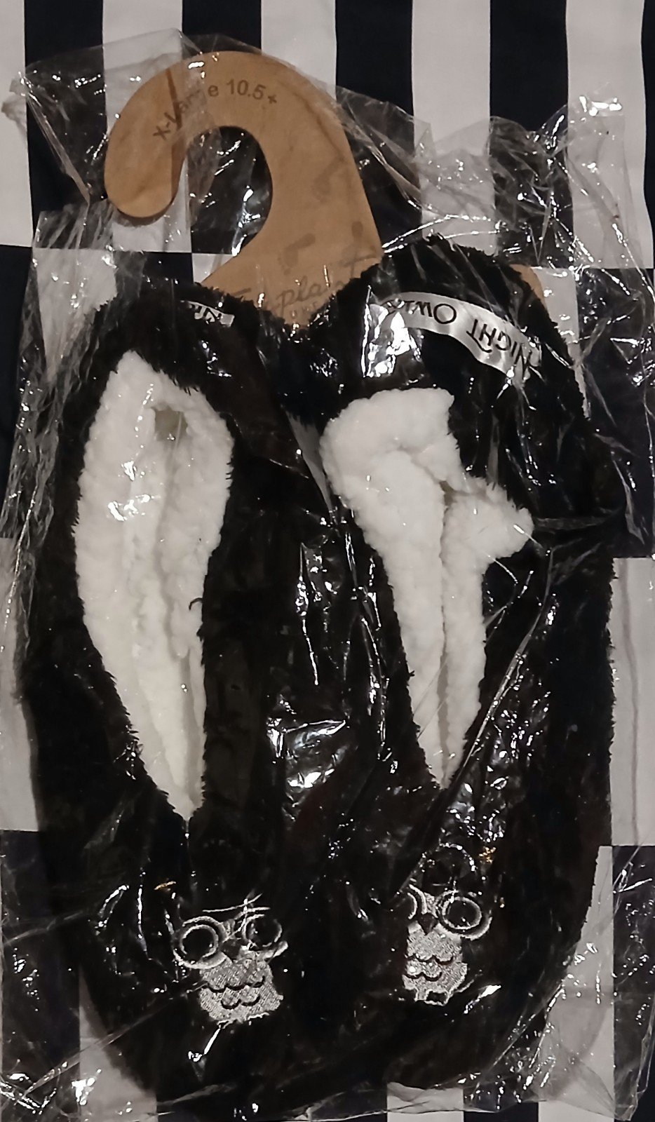 Footsies Plush Slippers, XL/10.5+