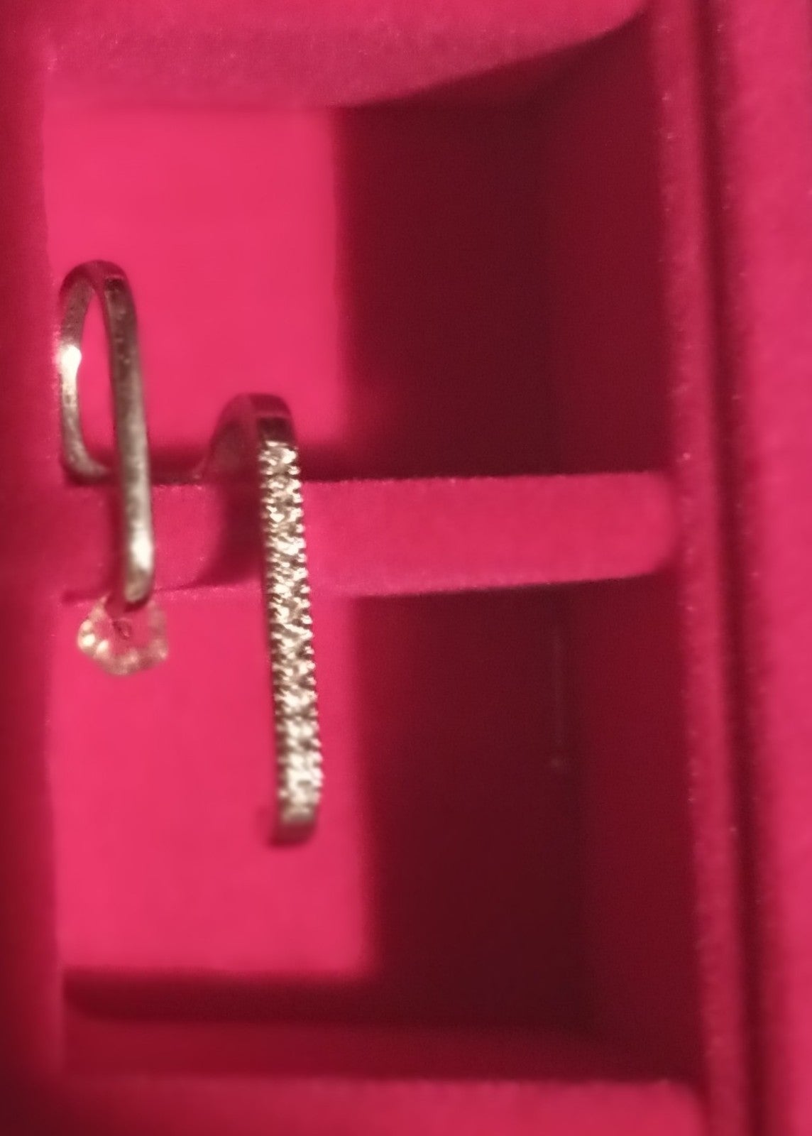 925 Pierced Earring Cuff w/Cubic Zirconia