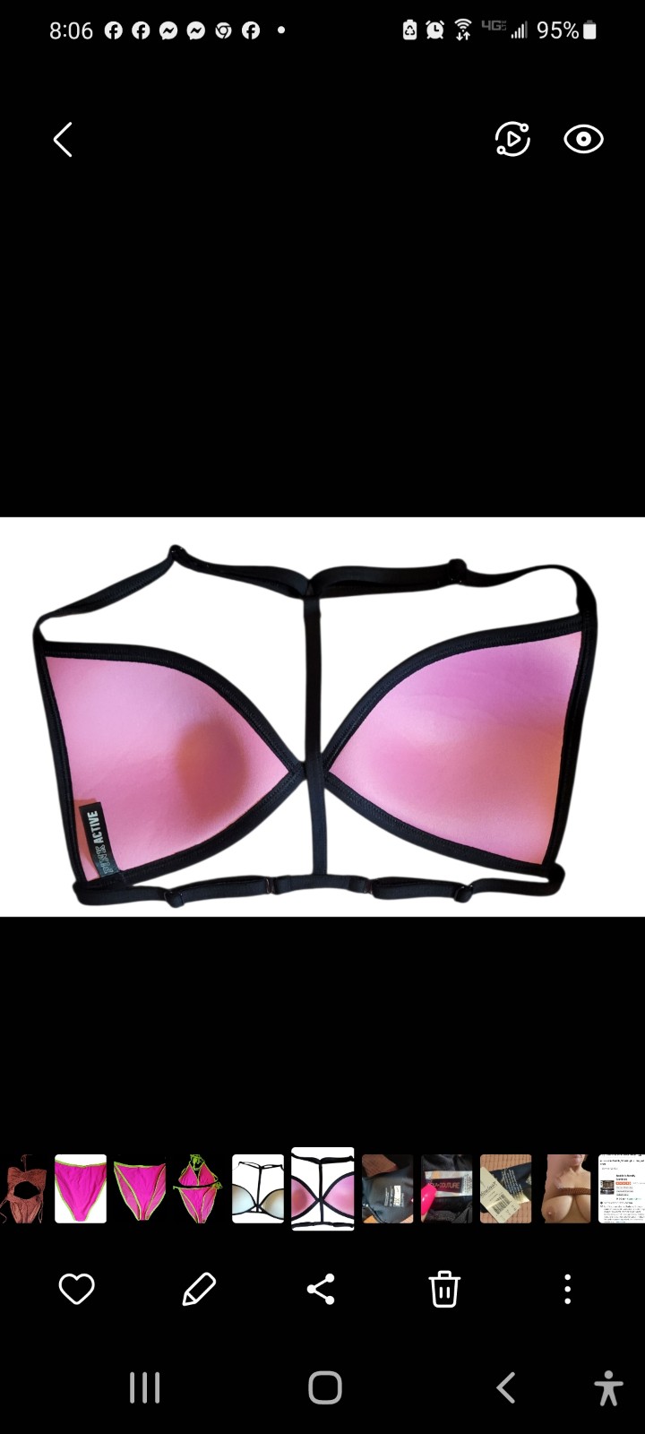 Gallery image 1 for Victoria's Secret PINK ACTIVE Swimsuit Top