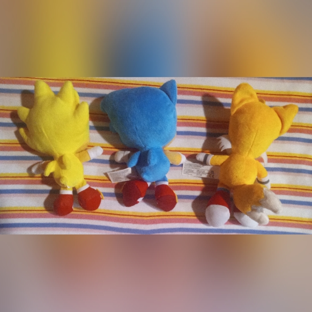 Gallery image 1 for Sega Sonic the Hedgehog Plushies Trio