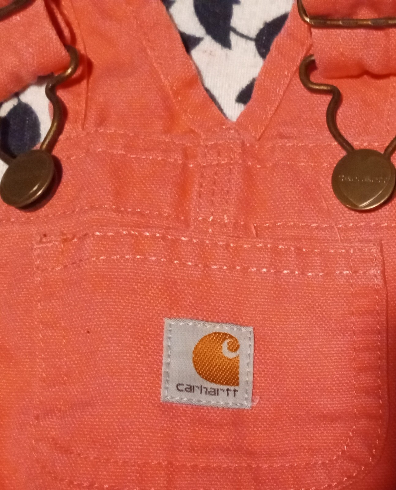Gallery image 1 for Carhartt Babygirl Overall Bibs, 3 Months